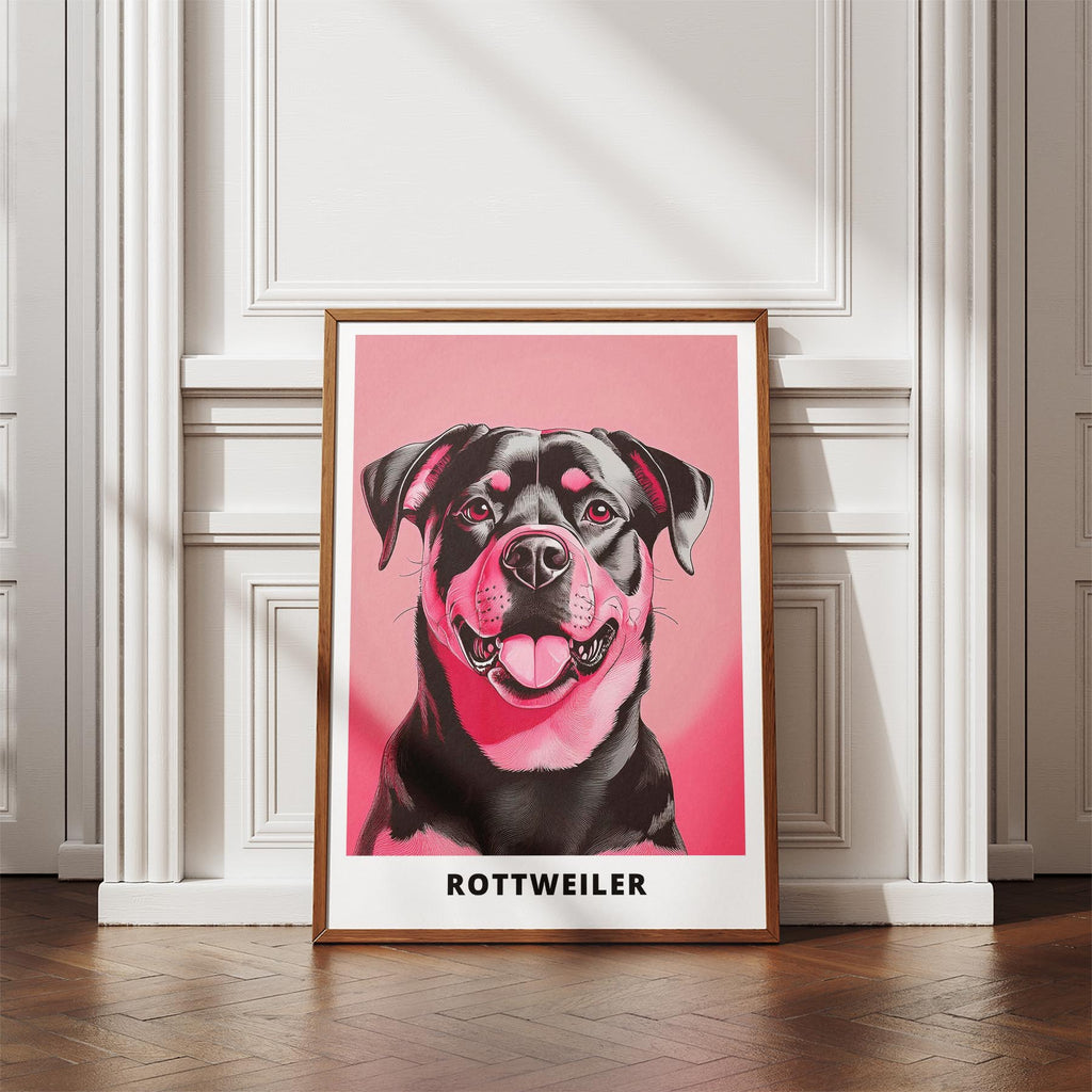 Rottweiler Pink and Black Dog Series 1 image 4