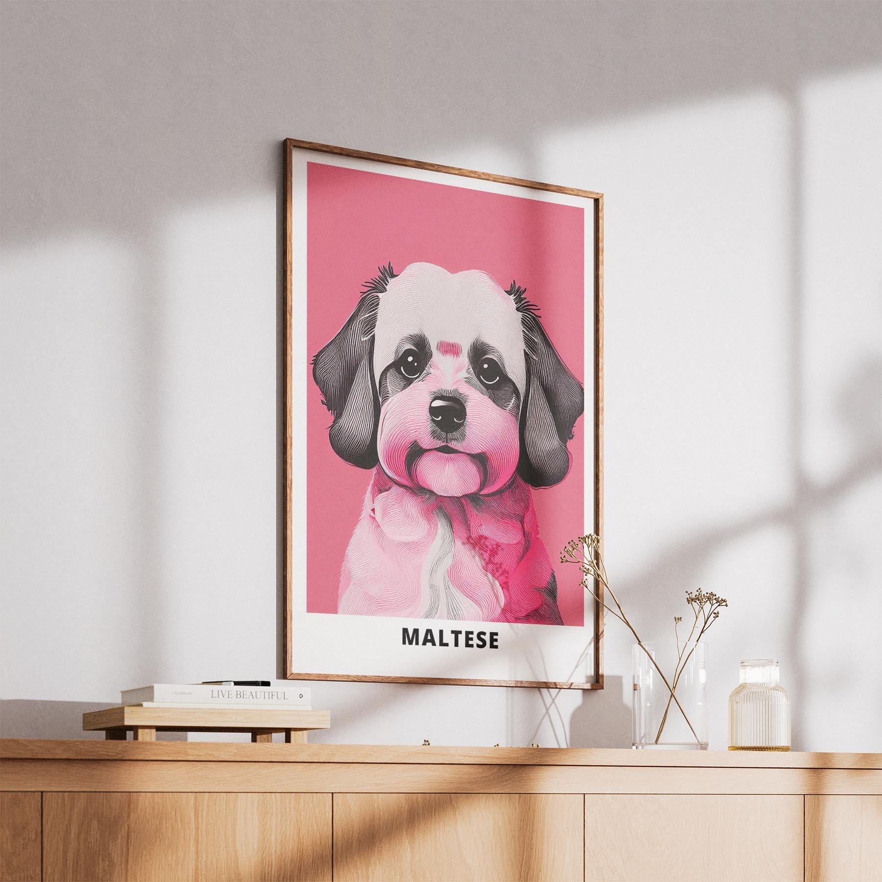 Maltese Pink and Black Dog Series 1 image 5