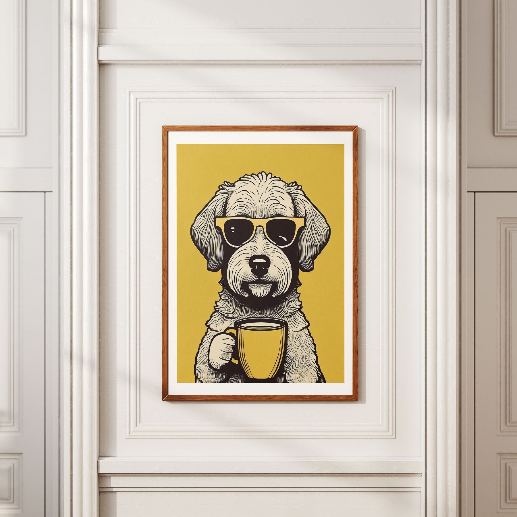 Groodle Chillin Coffee Dog image 2