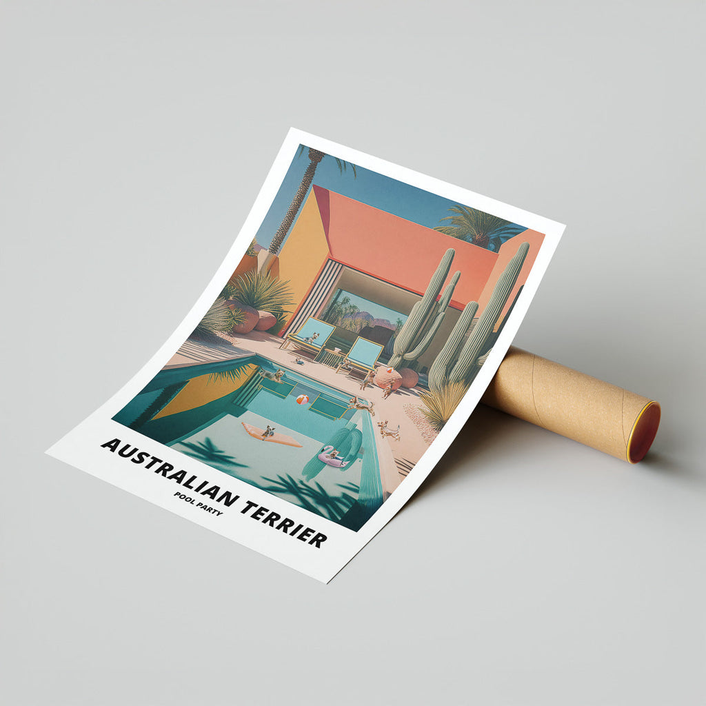 Australian Terrier Pool Party image 7