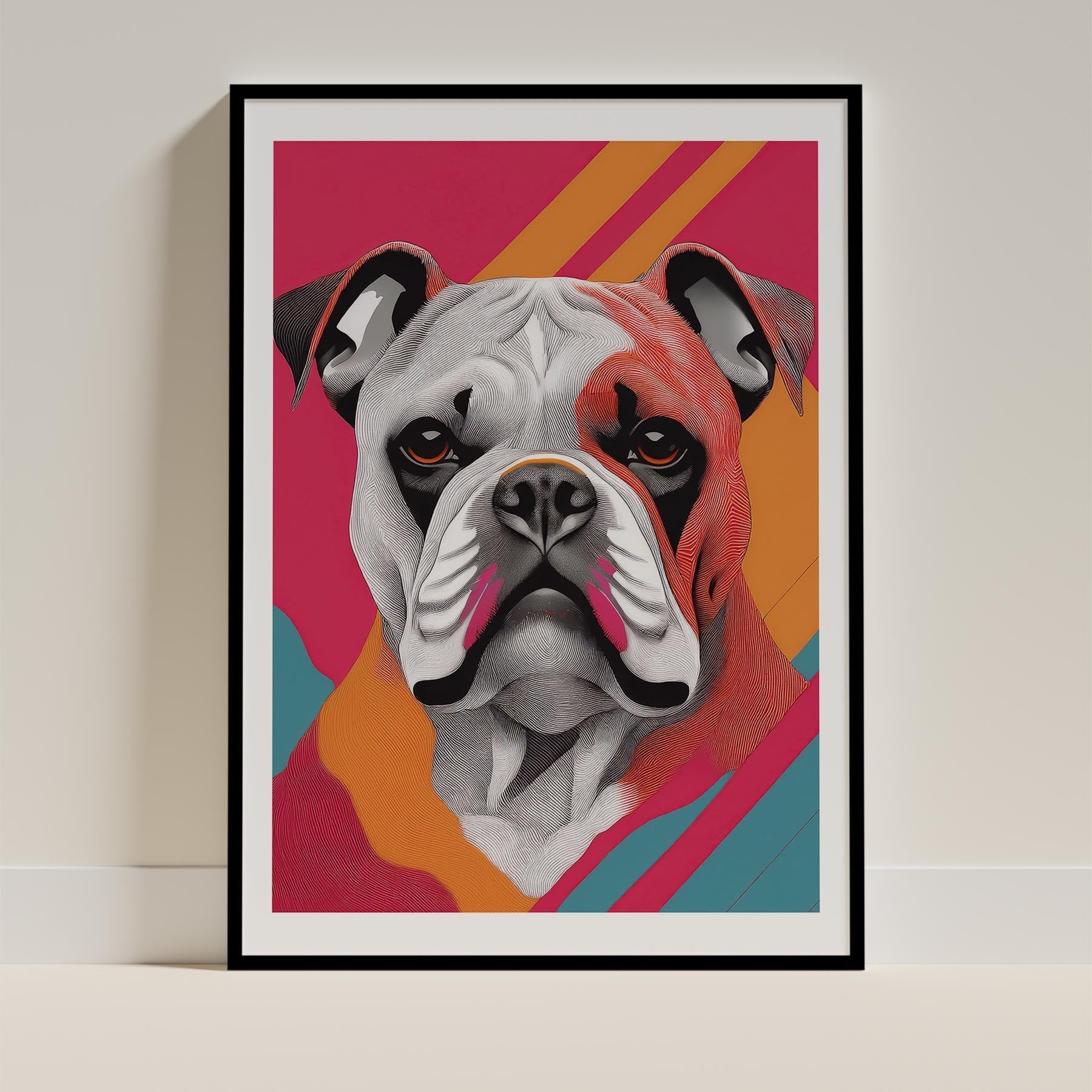 Bulldog Modern Pop Dog Series image 0
