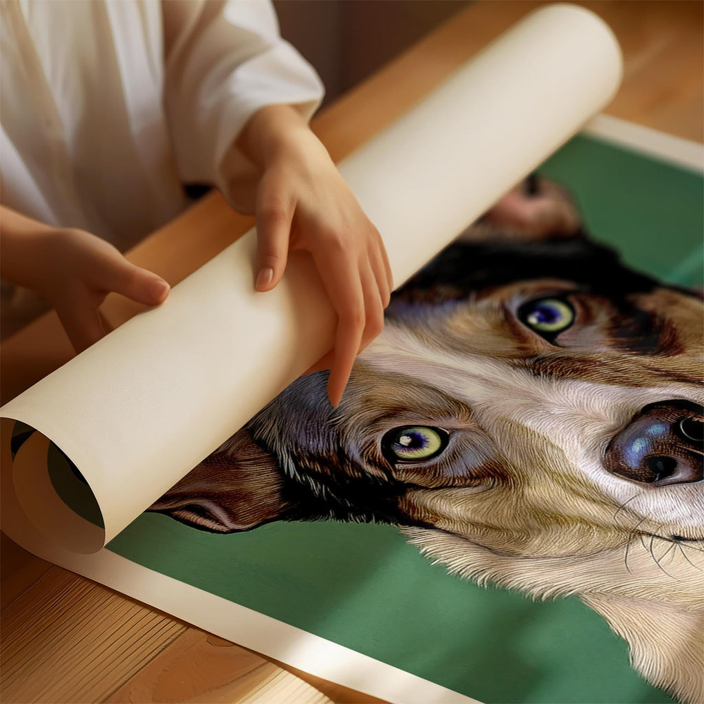 Cattle Dog Green Painted Series image 1