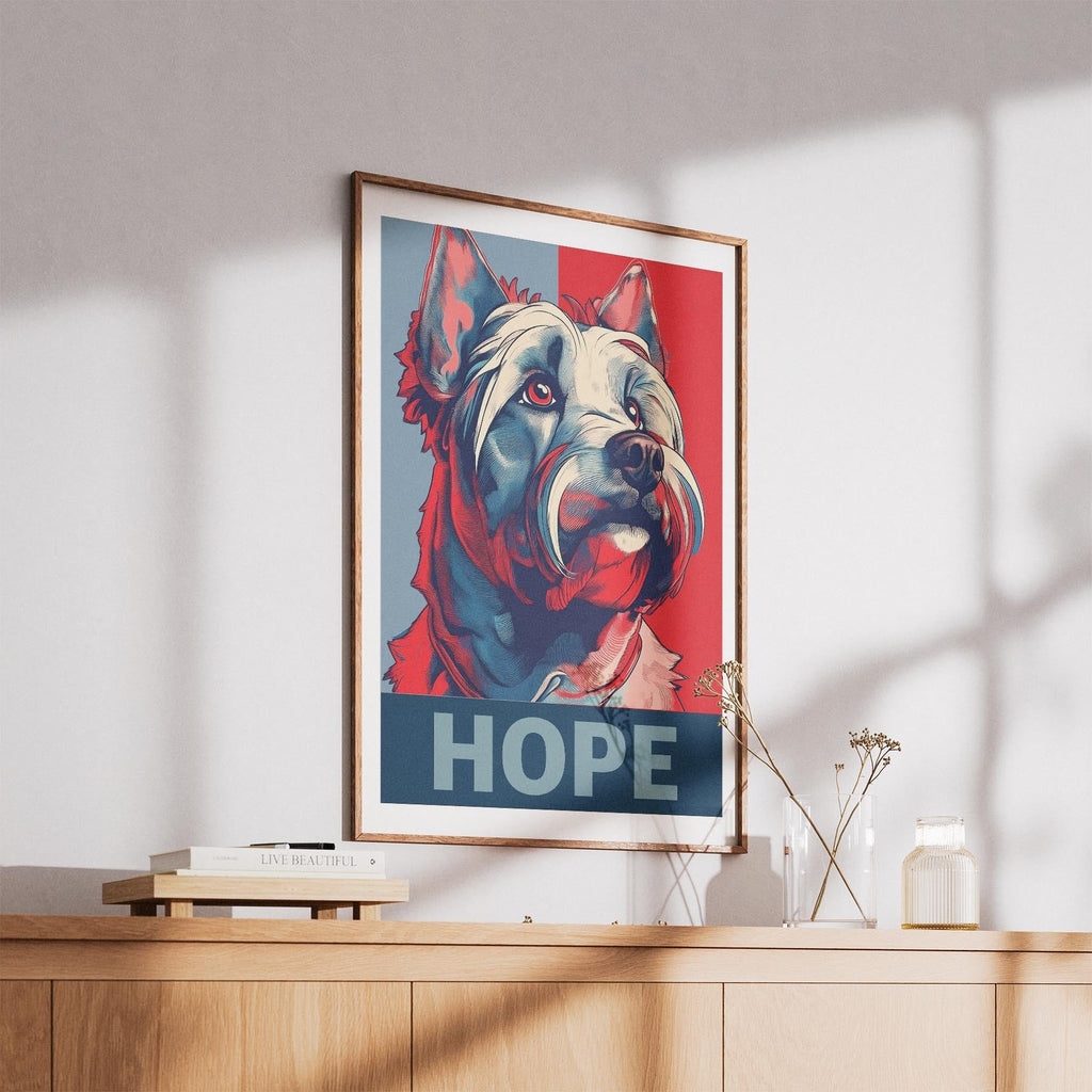 Australian Silky Terrier HOPE Series Inspired by the Obama Poster image 5