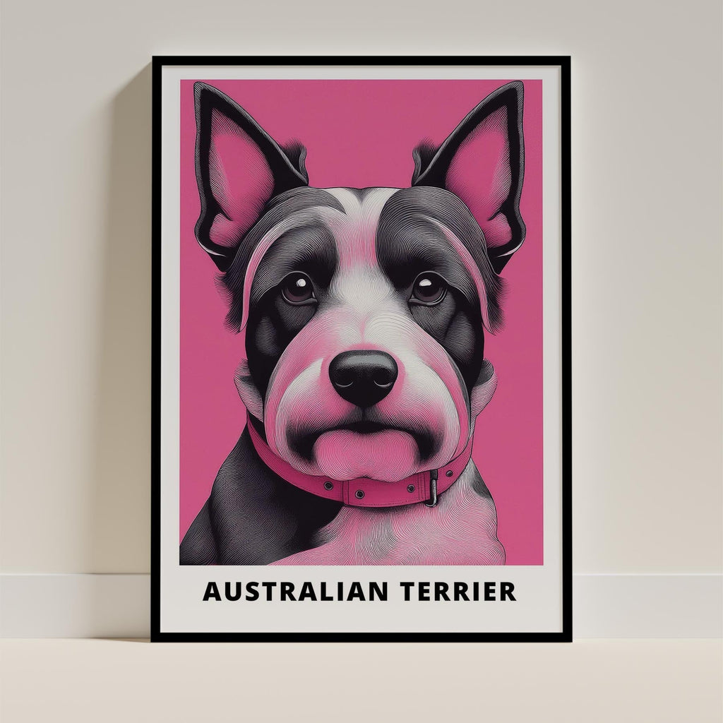 Australian Terrier Pink and Black Dog Series 2 image 0