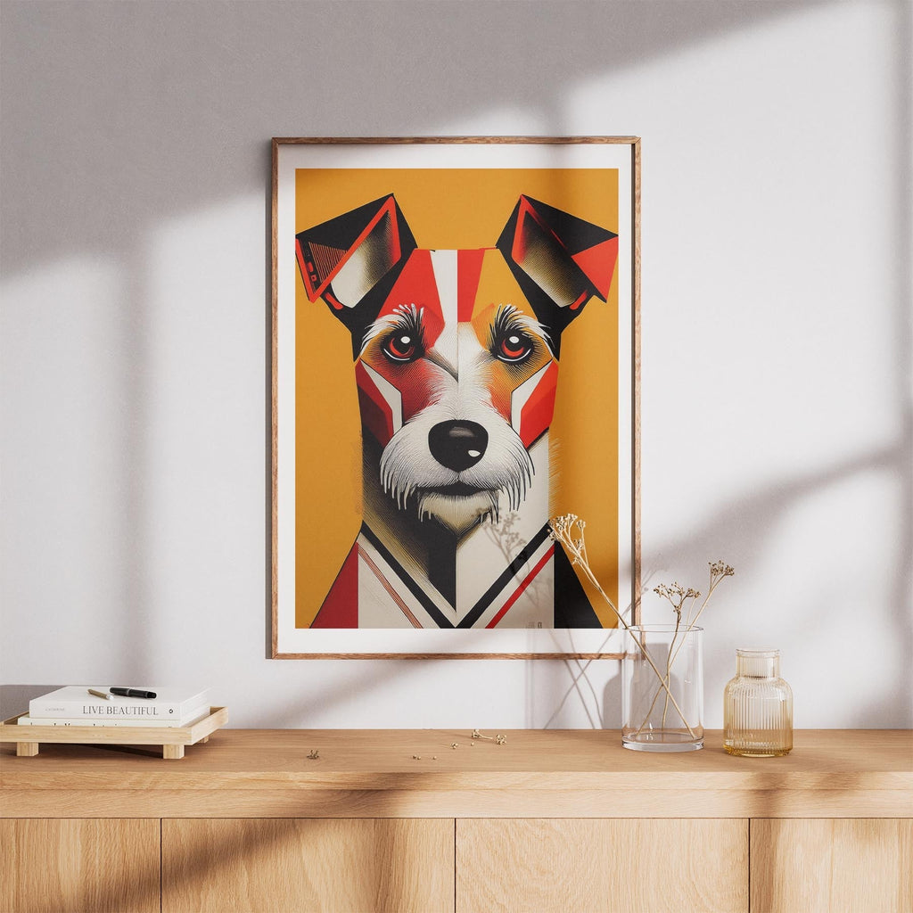 Fox Terrier Geometric Orange Series image 8