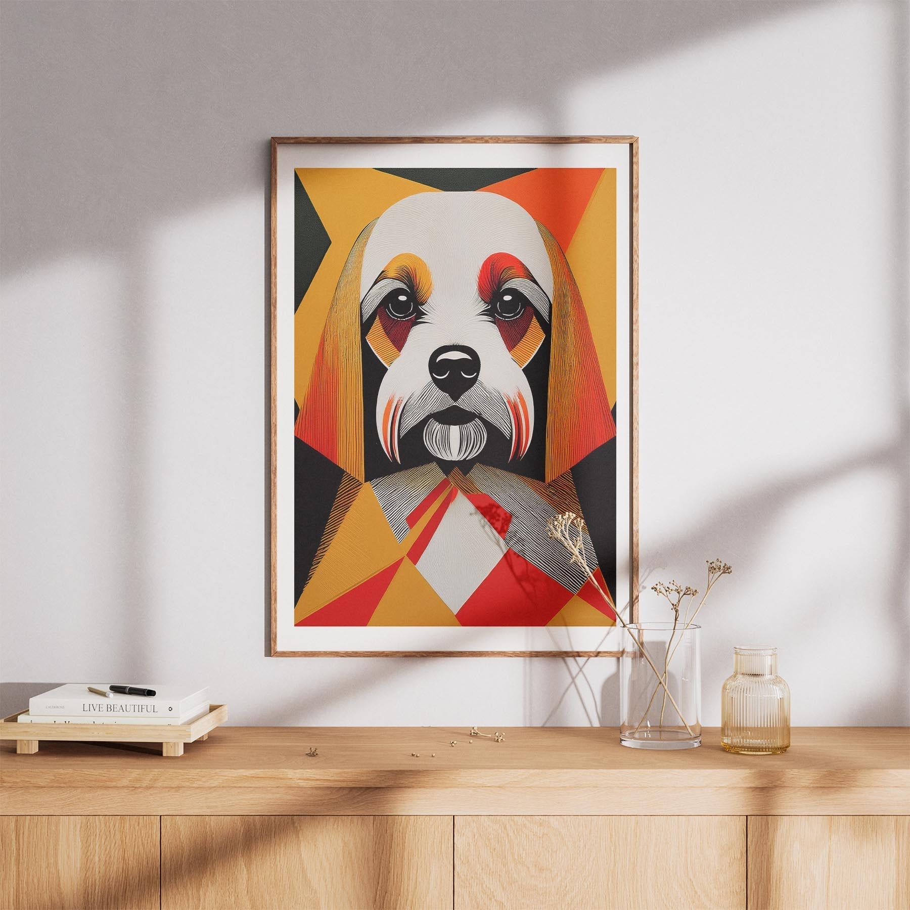 Maltese Geometric Orange Series image 8