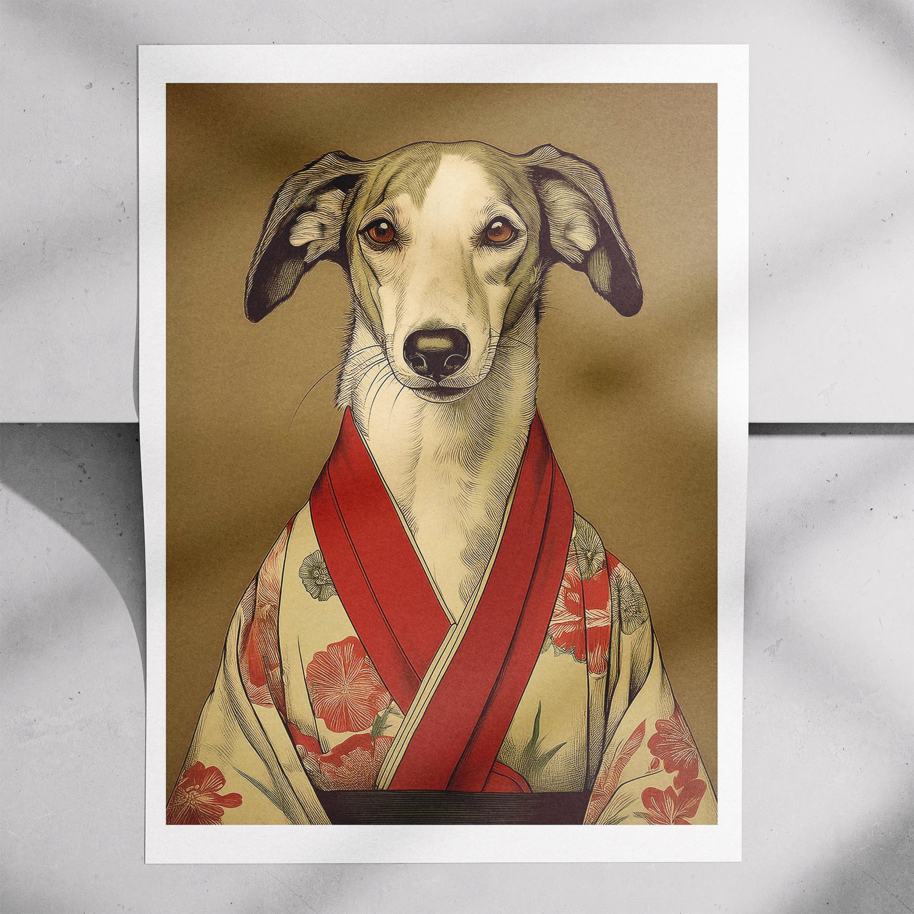 Borzoi Japanse Kimono Dog Series image 7