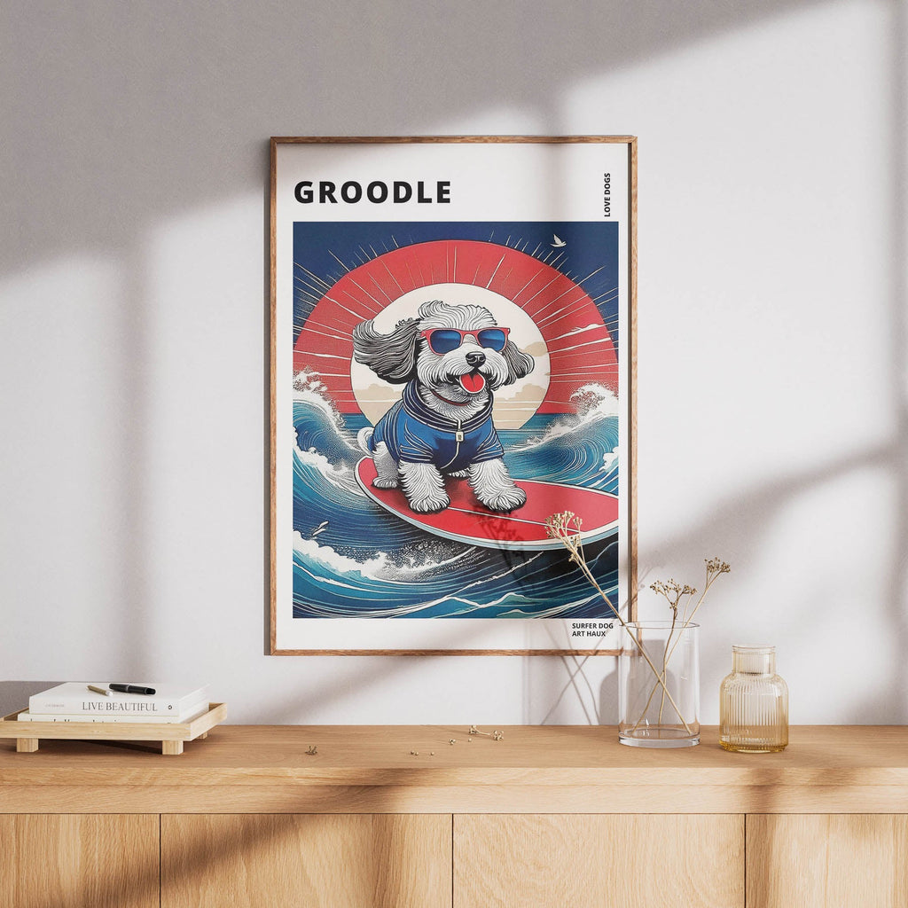 Groodle Hokosai Surfer Dogs 1 image 8