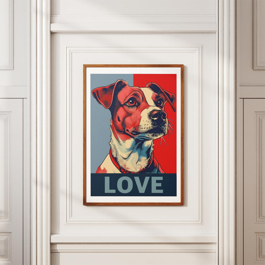 Jack Russell LOVE Series Inspired by the Obama Poster image 3