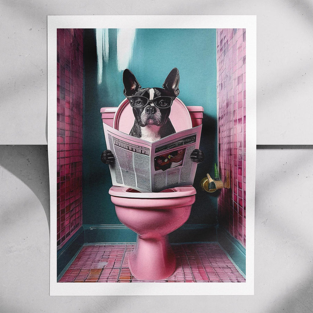 Boston Terrier Toilet Humour Dog Series 4 image 7