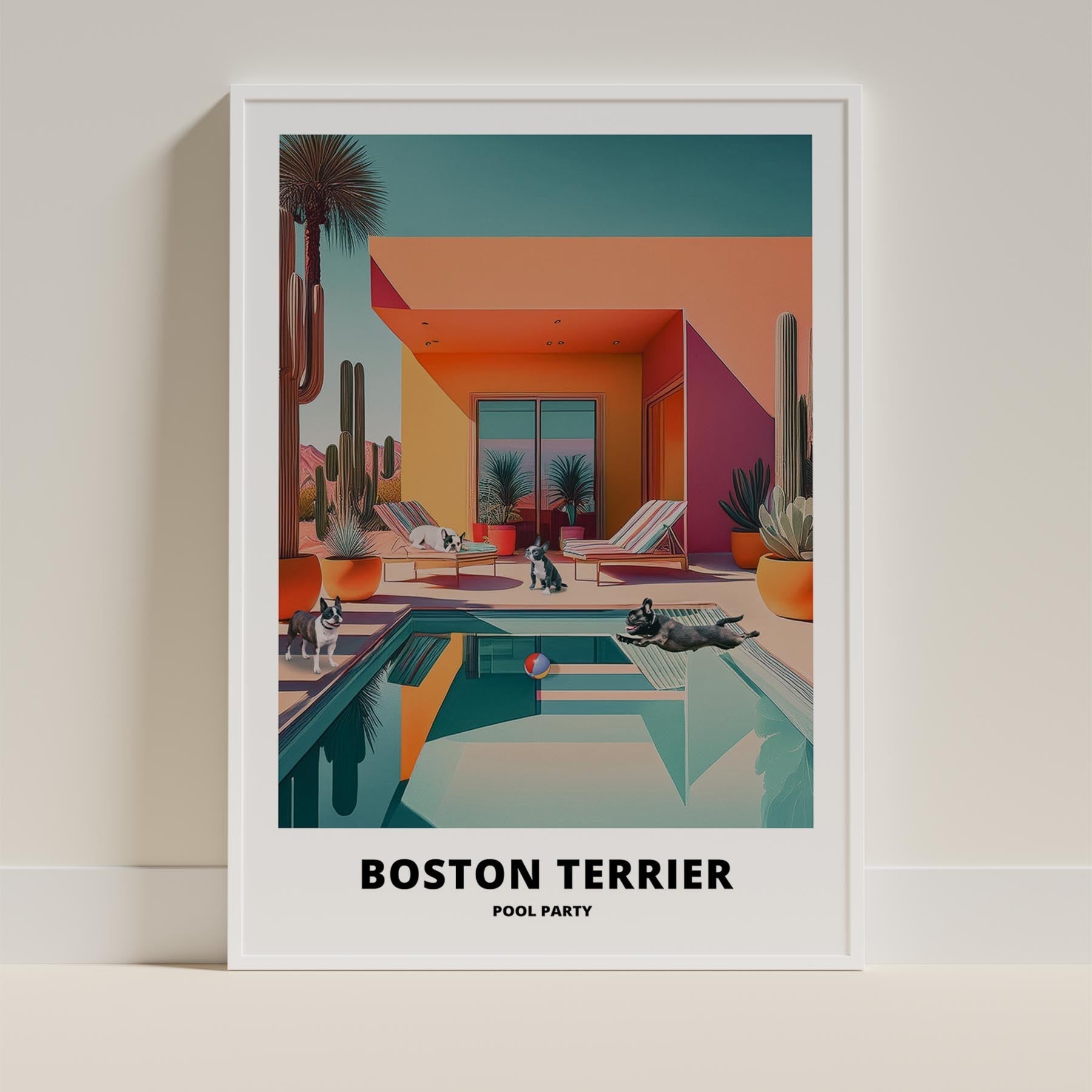 Boston Terrier Pool Party image 11