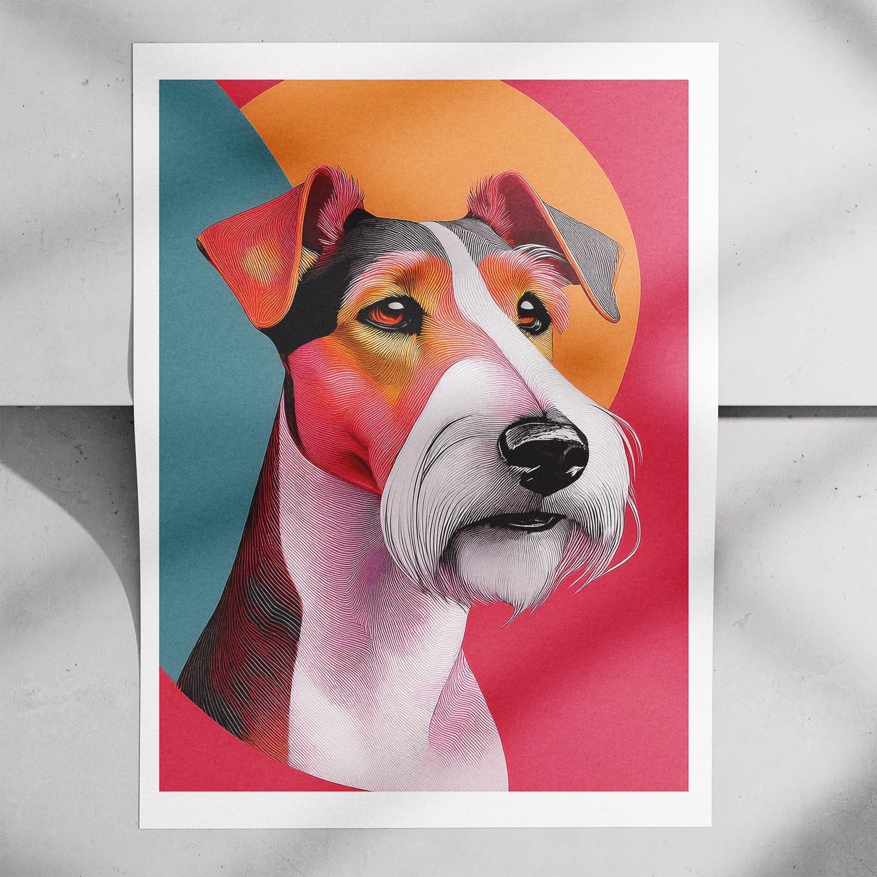 Fox Terrier Modern Pop Dog Series image 7