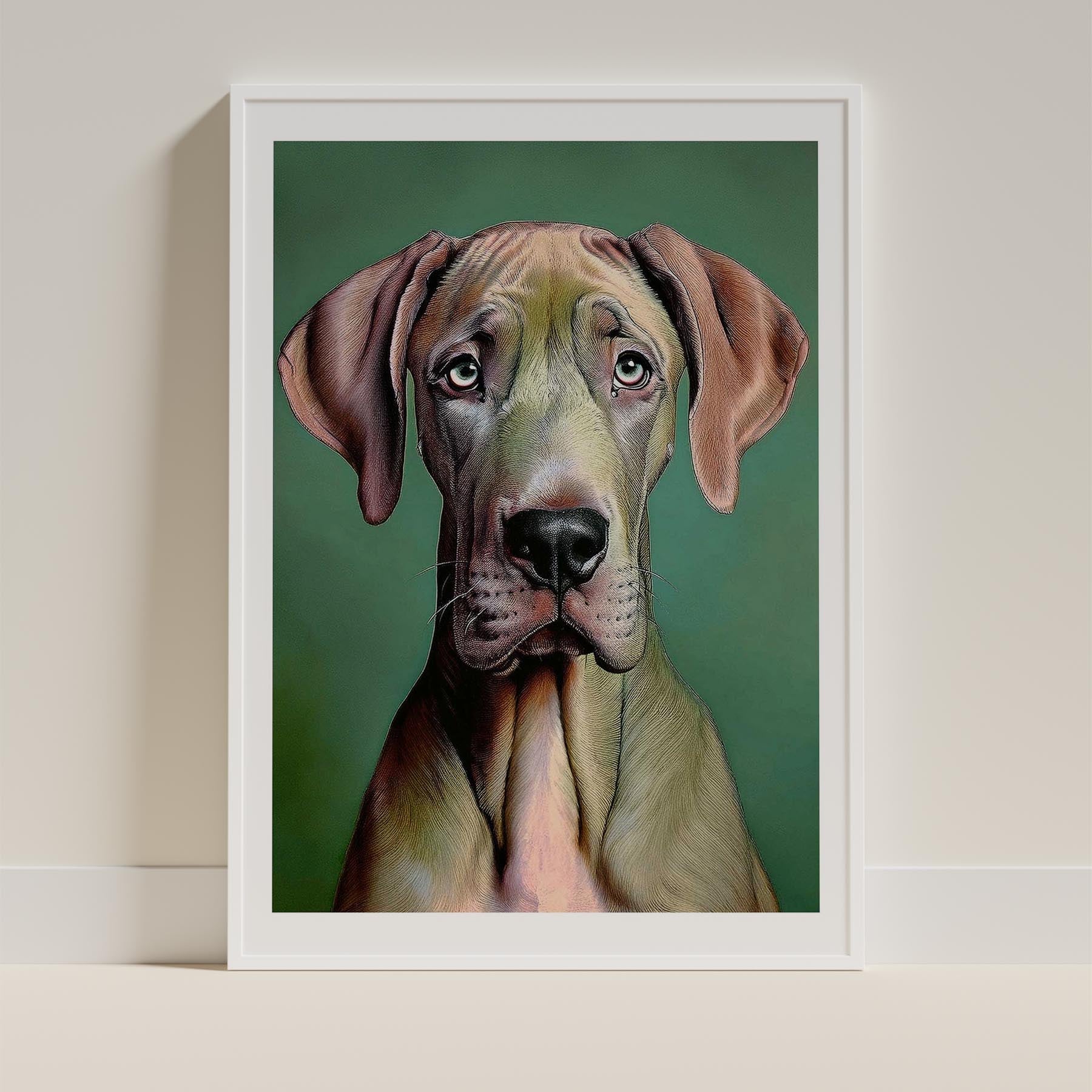 Great Dane Green Painted Series image 9