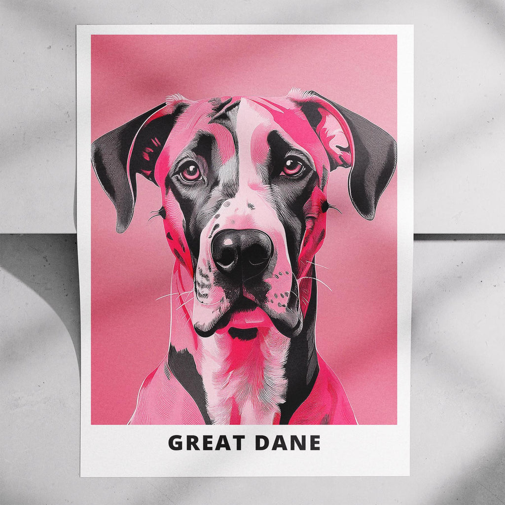 Great Dane Pink and Black Dog Series 5 image 7
