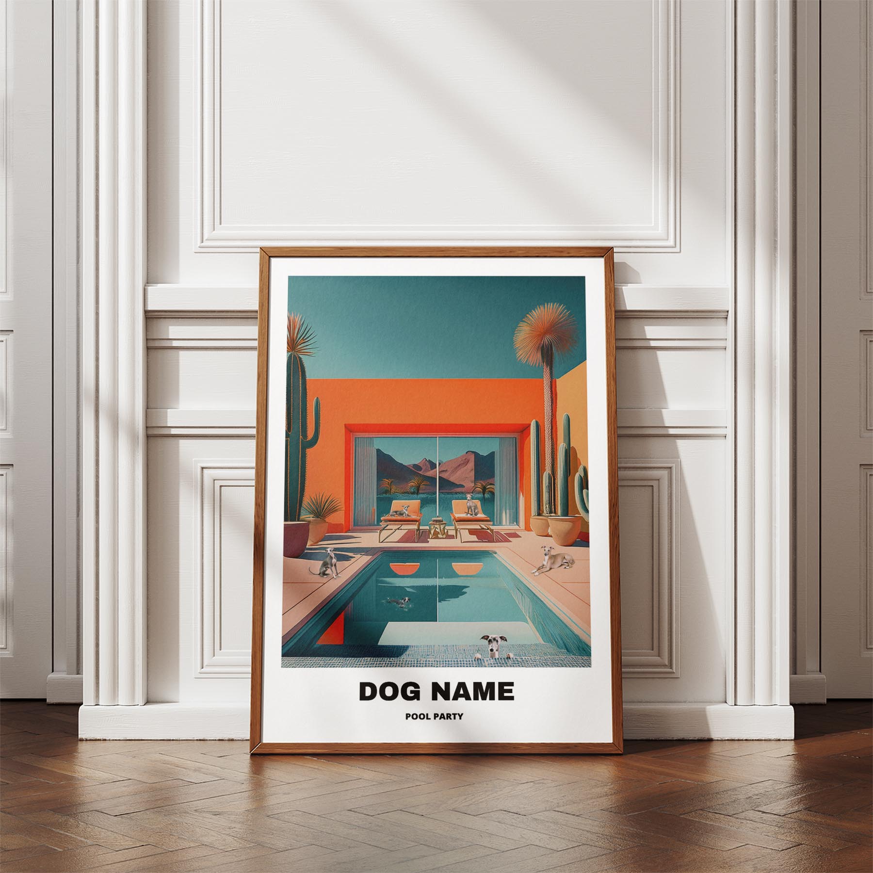 Italian Greyhound Custom Pool Party WITH TEXT image 4