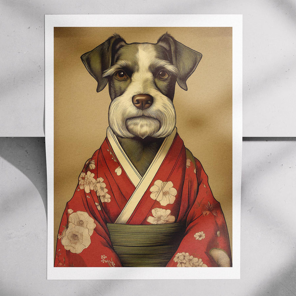 Schnauzer Japanse Kimono Dog Series image 7