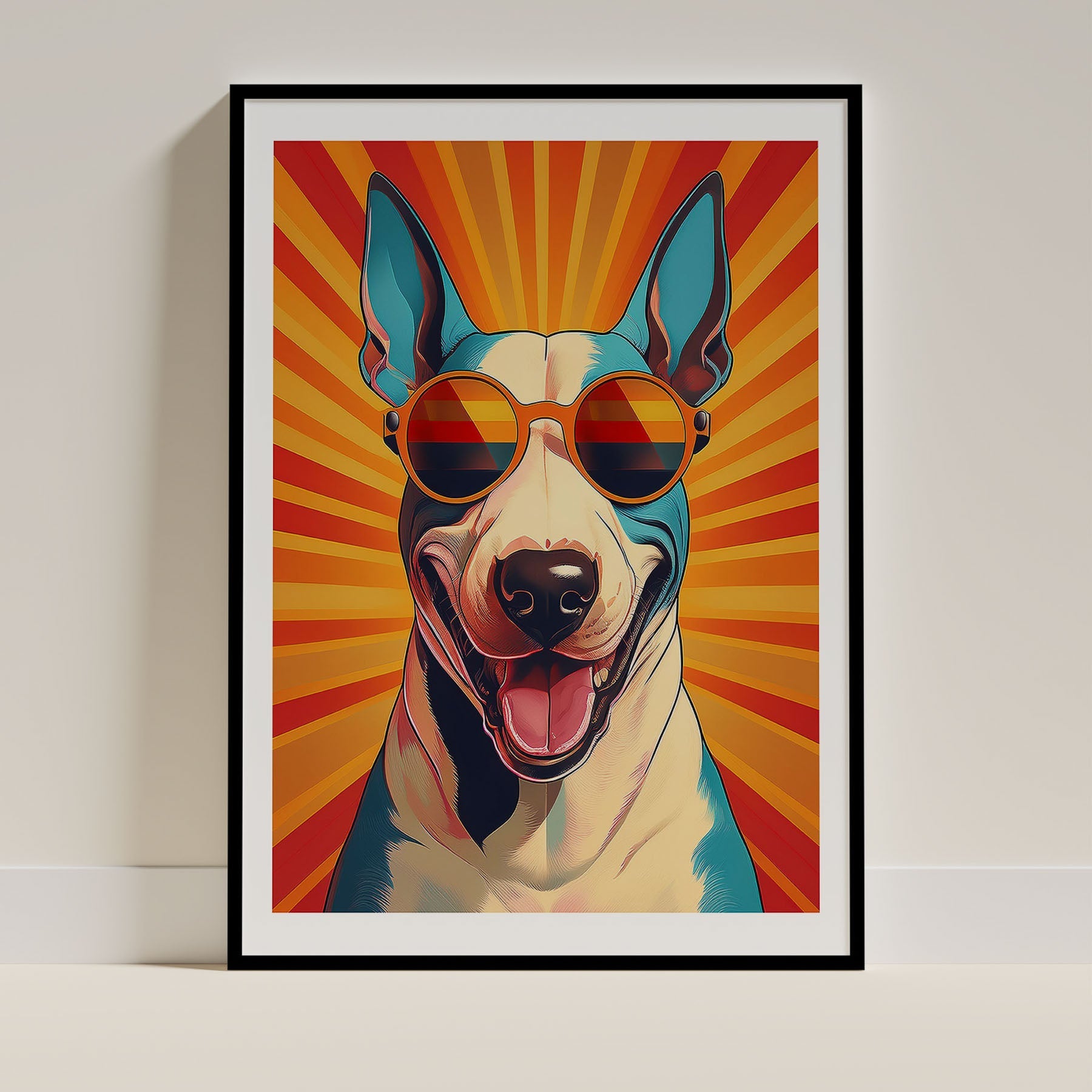 Bull Terrier In Colourful Sunnies 1 image 0