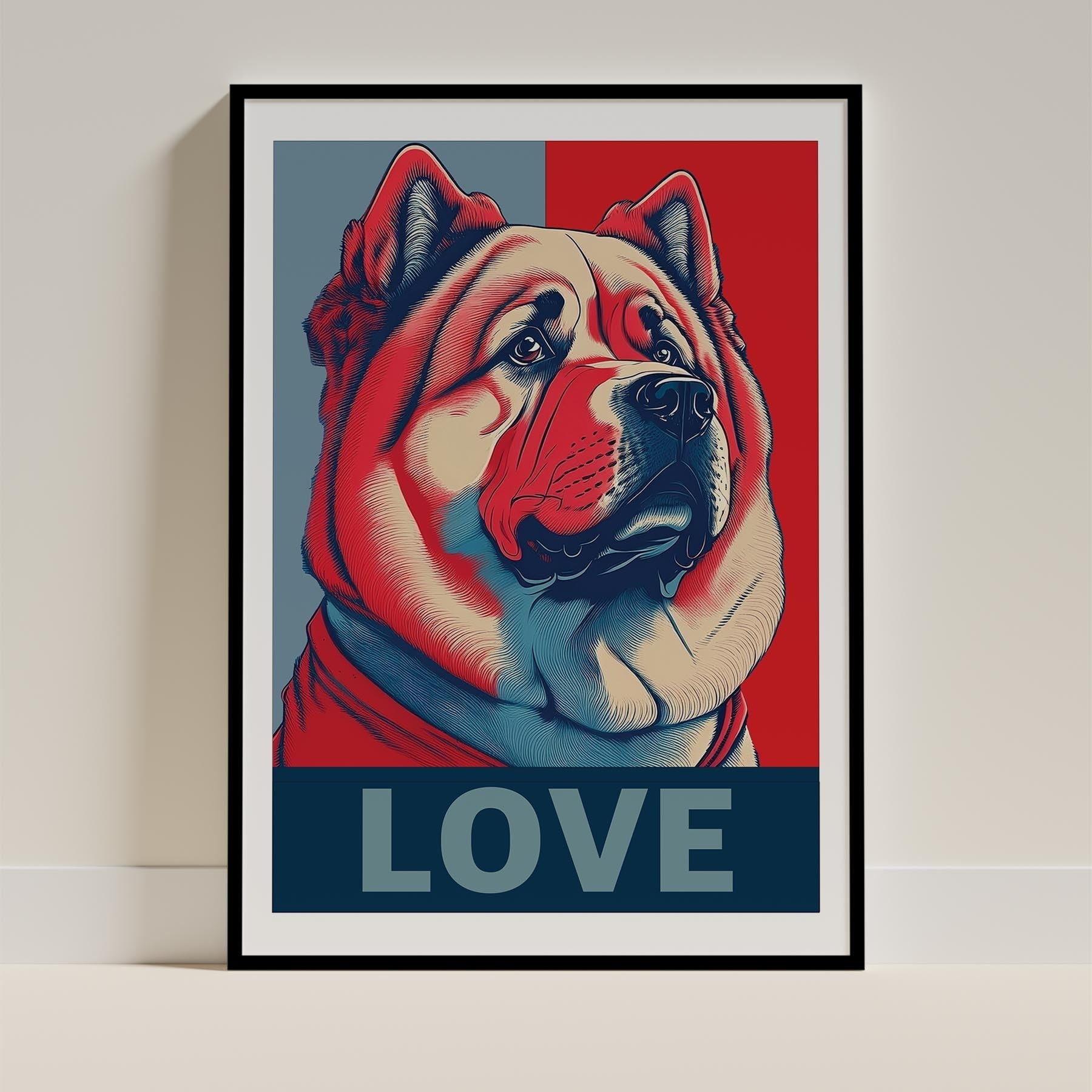Chow Chow LOVE Series Inspired by the Obama Poster image 0