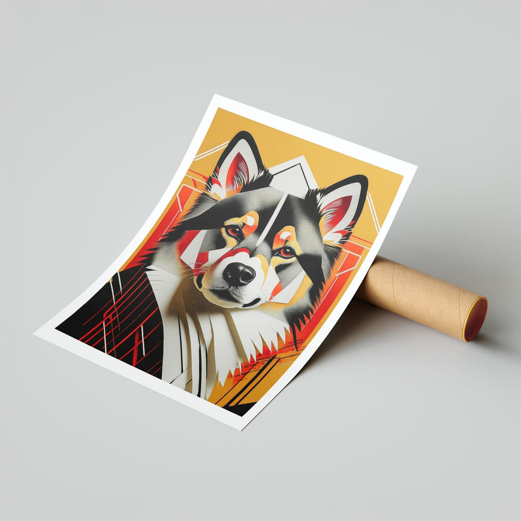 Finnish Lapphund Geometric Orange Series image 6