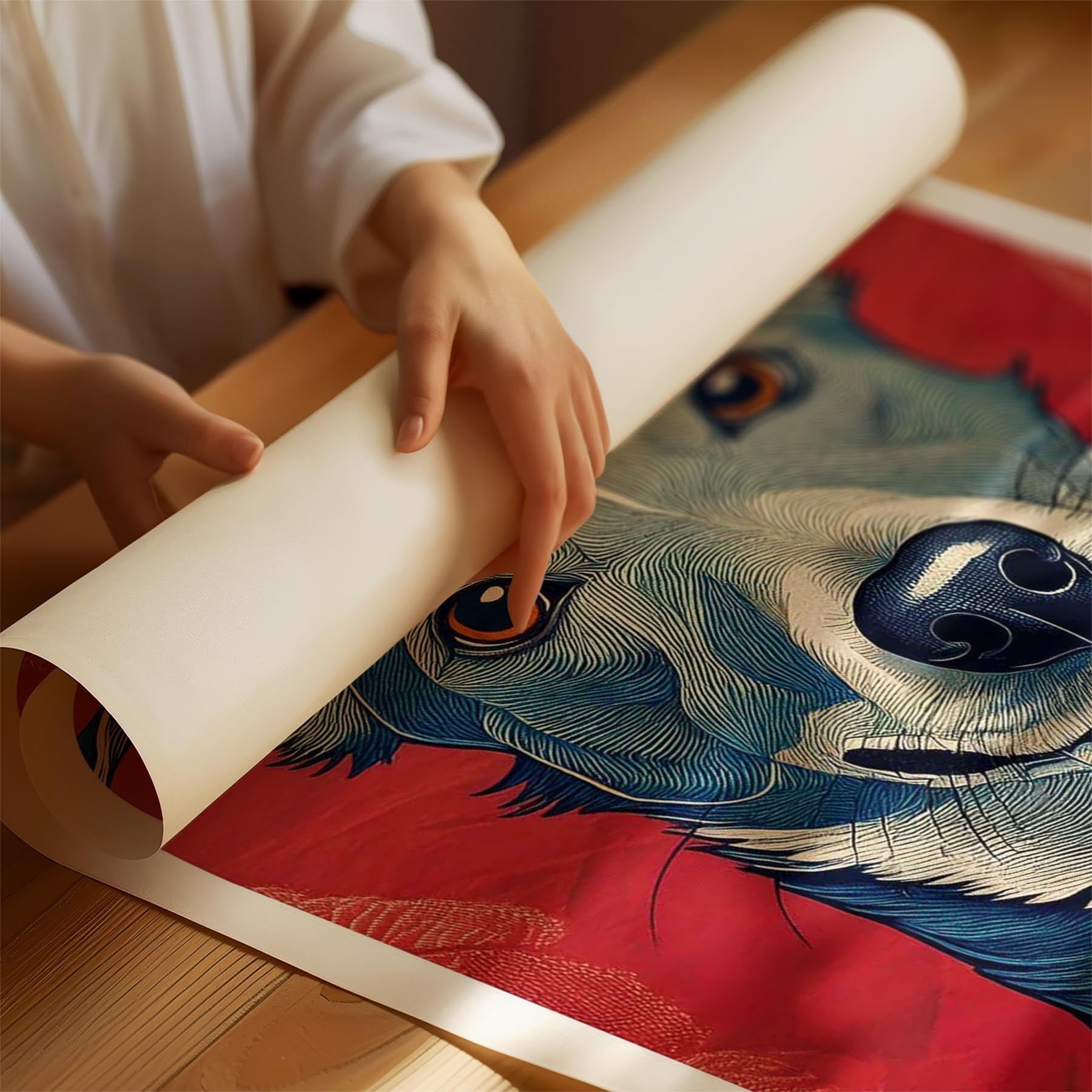 Whippet Hokusai Japanese Inspired Dog Series 1 image 1