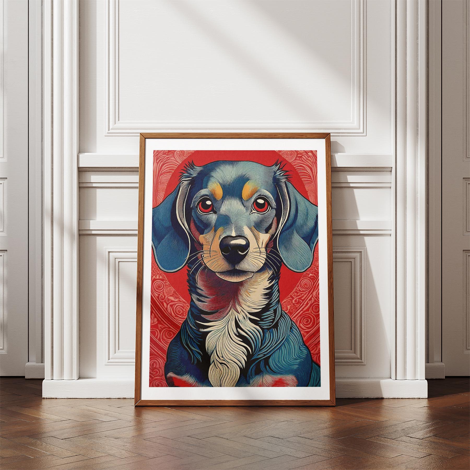 Dachshund Hokusai Japanese Inspired Dog Series image 4