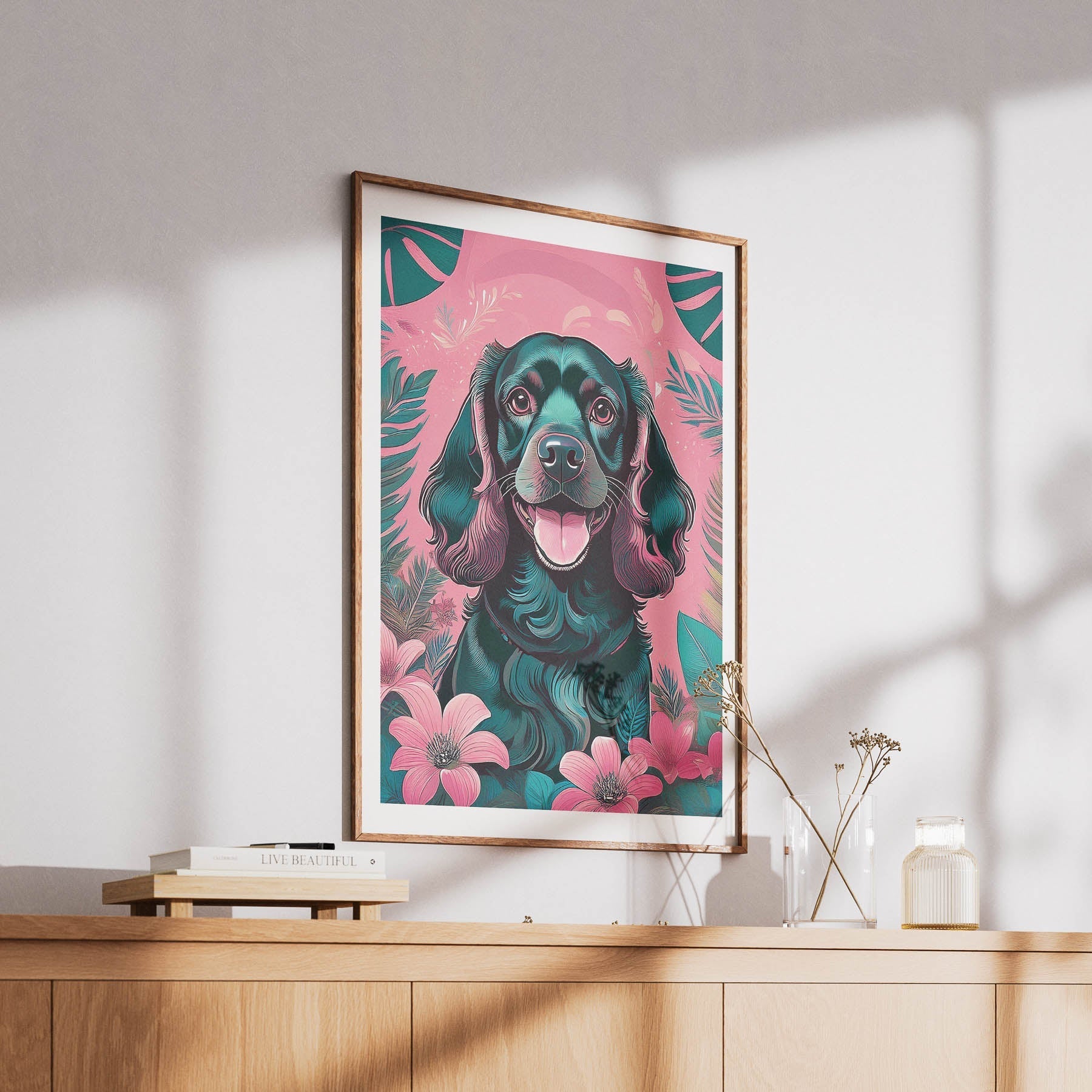 Cocker Spaniel Flowery Dog image 6