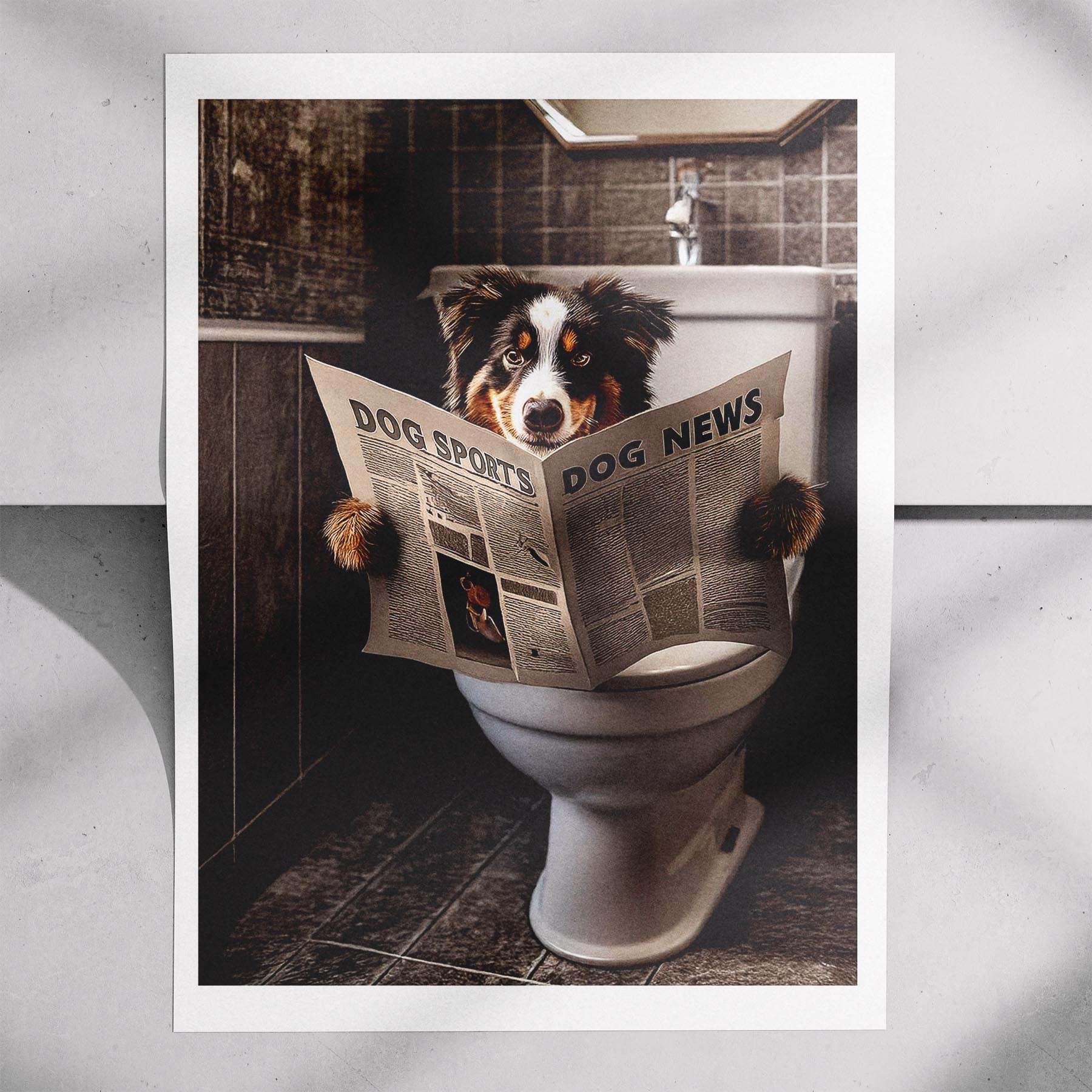 Australian Shepherd Toilet Humour Dog Series 3 image 7