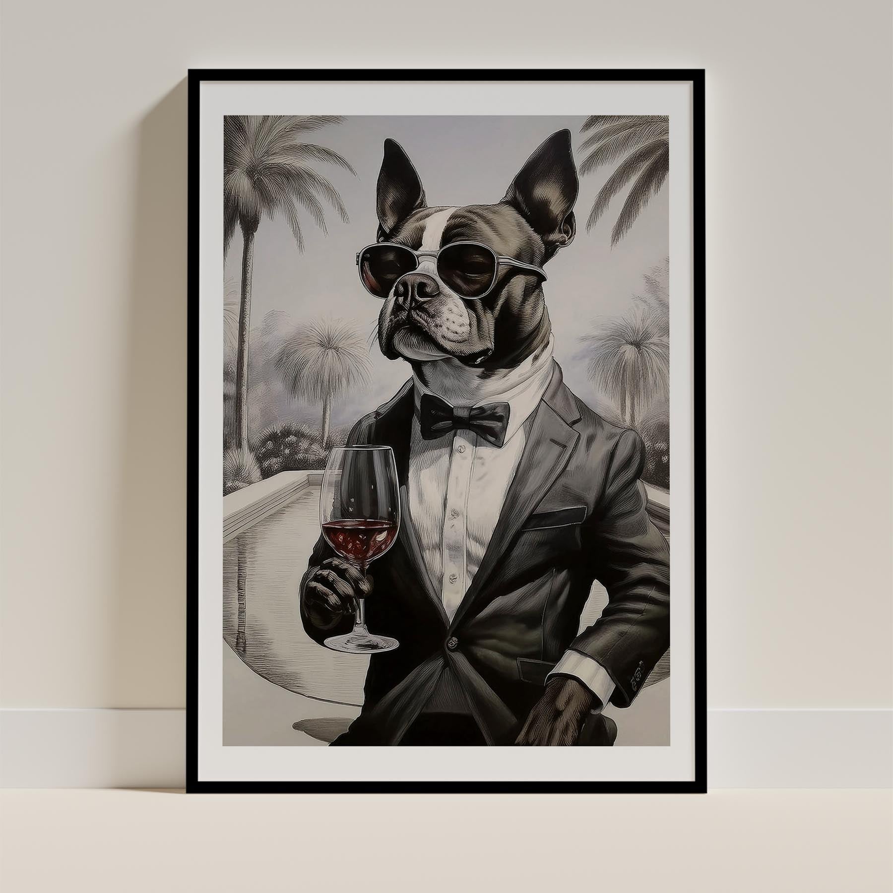 Boston Terrier Dog Art Print Unframed Vol 1 | 11 Unique Designs | Wall Art Gift for Dog Lovers - Image 4 | Dogsy & Co