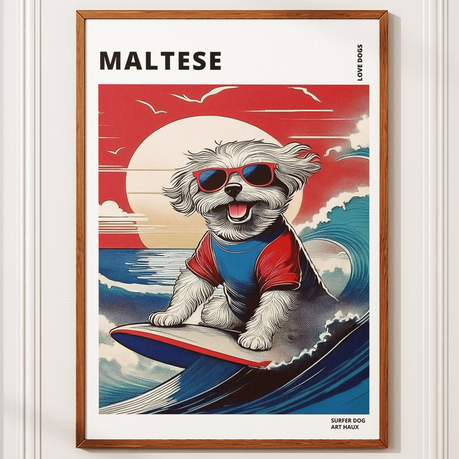 Maltese Hokosai Surfer Dogs 2 image 10
