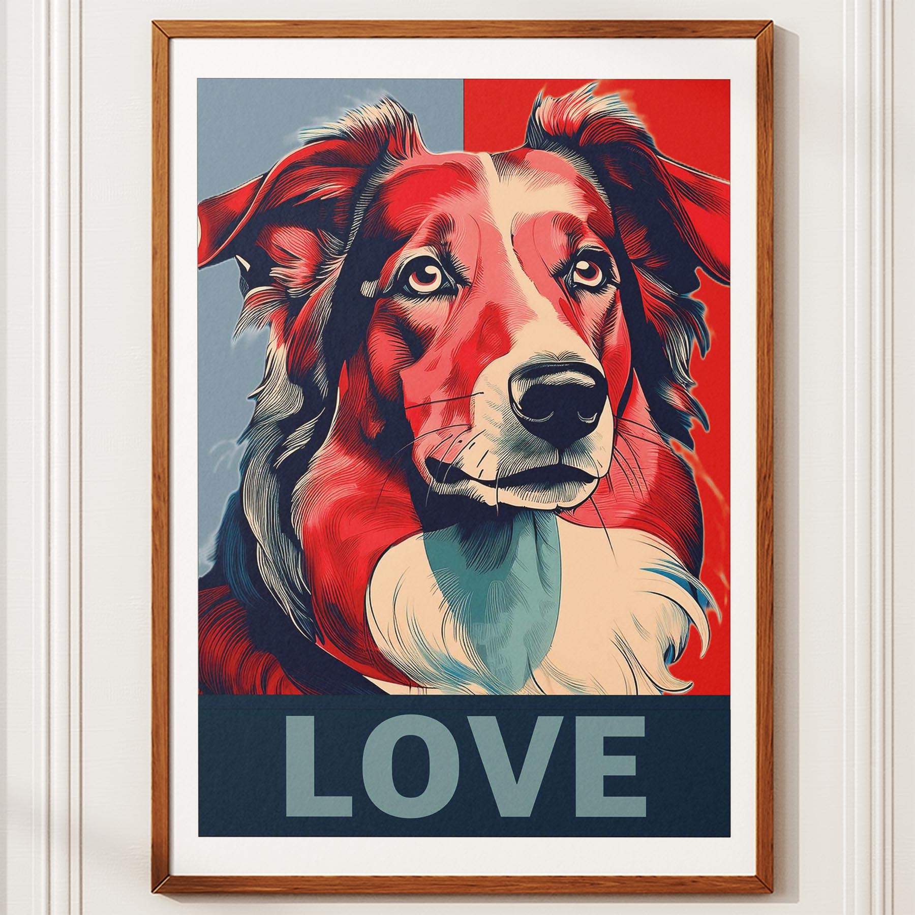 Rough Smooth Collie LOVE Series Inspired by the Obama Poster image 10