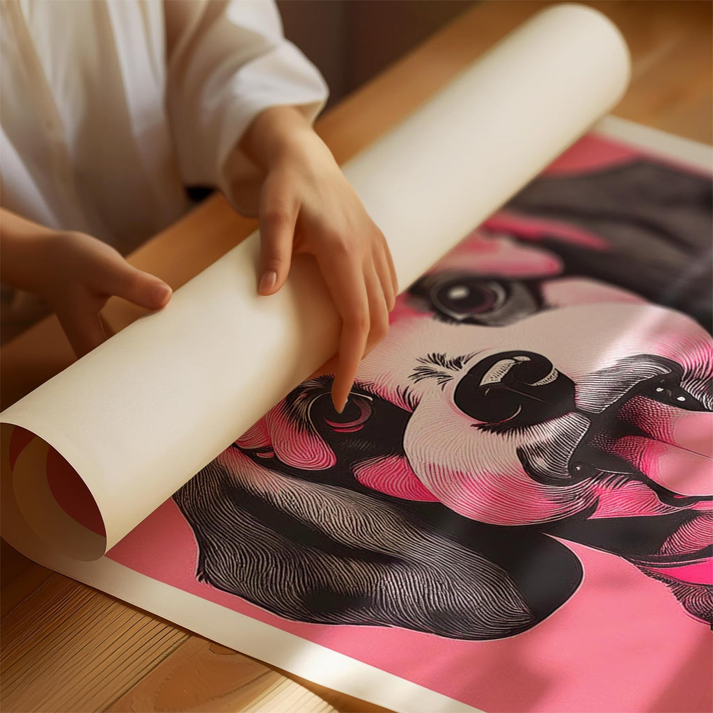 Poodle Pink and Black Dog Series 1 image 1