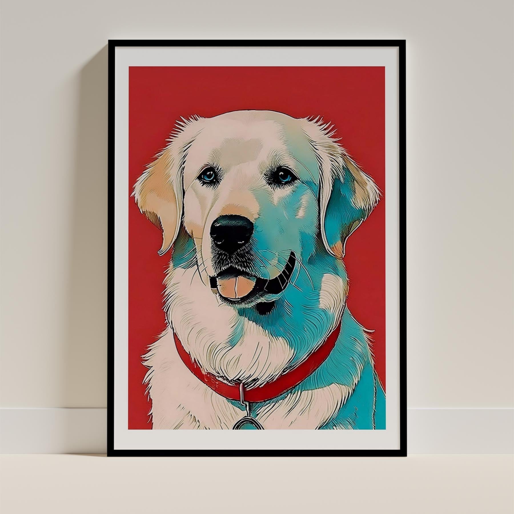 Golden Retriever Dog Art Print Unframed Vol 1 | 11 Unique Designs | Wall Art Gift for Dog Lovers - Image 2 | Dogsy & Co