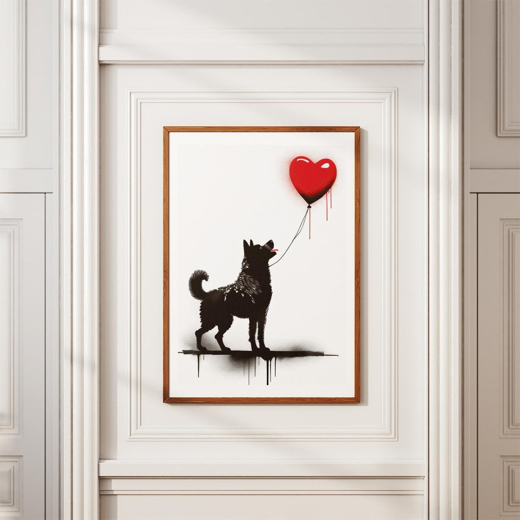 Akita Inu DOGSY Series inspired by the Art of Banksy image 3