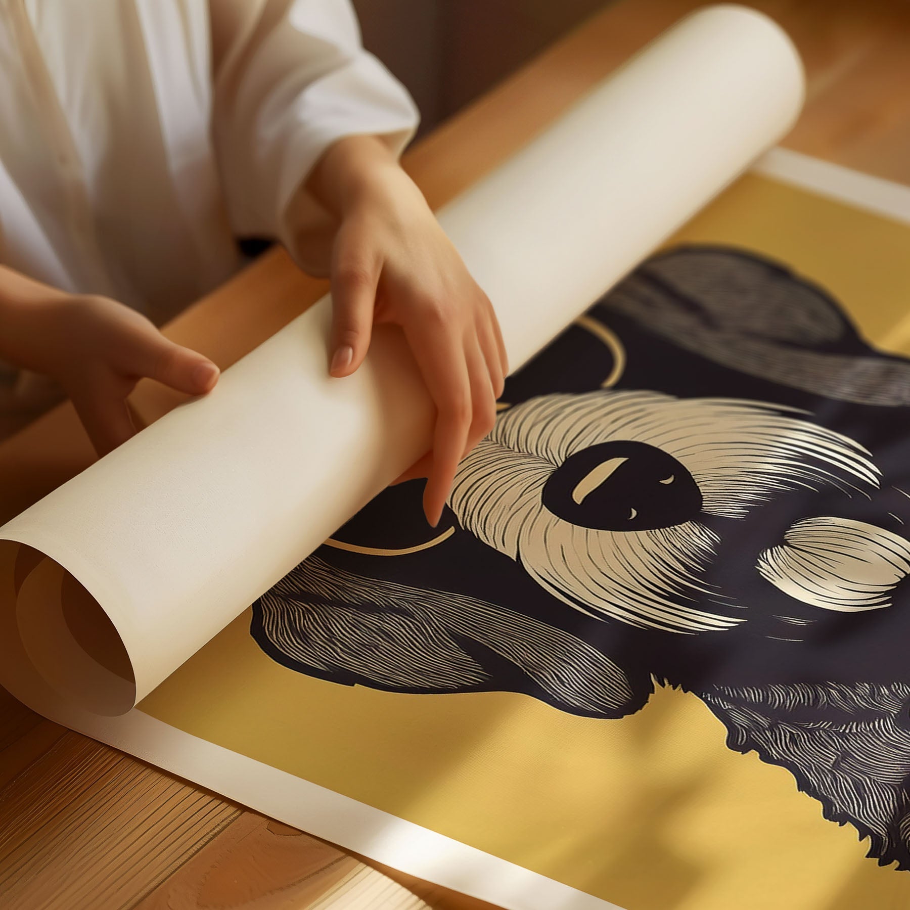 Labradoodle Chillin Coffee Dog image 3