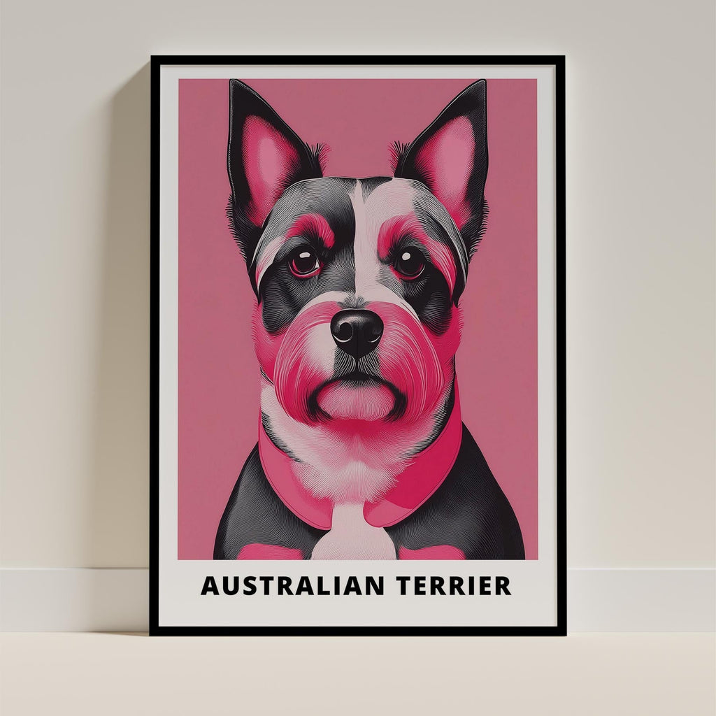 Australian Terrier Pink and Black Dog Series 1 image 0