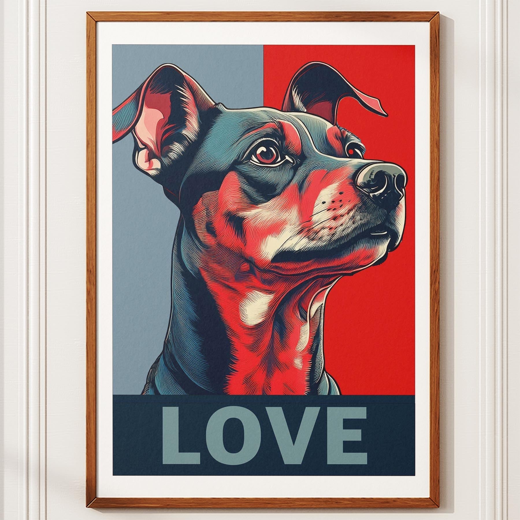 Miniature Pinscher LOVE Series Inspired by the Obama Poster image 10