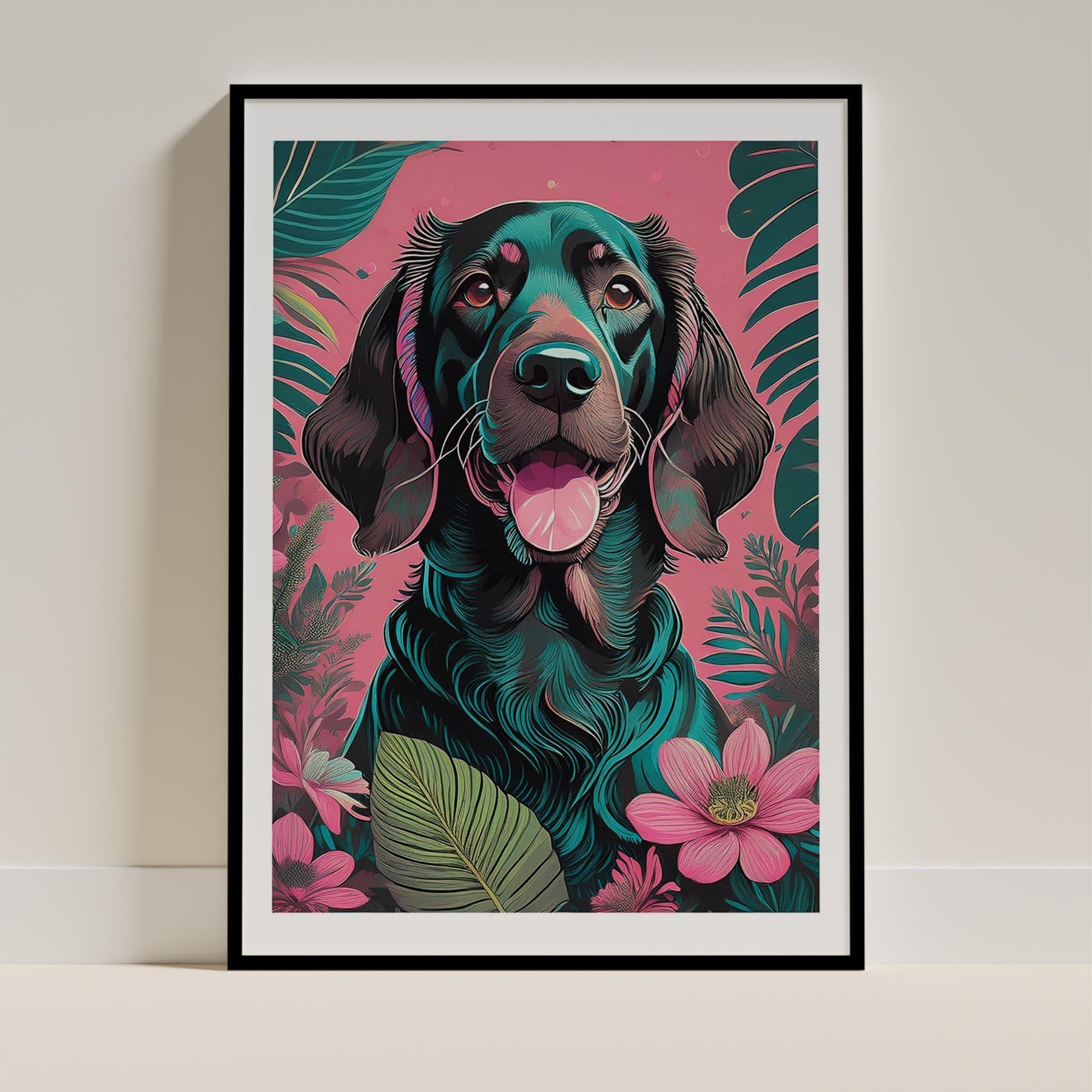 Irish Setter Flowery Dog image 11