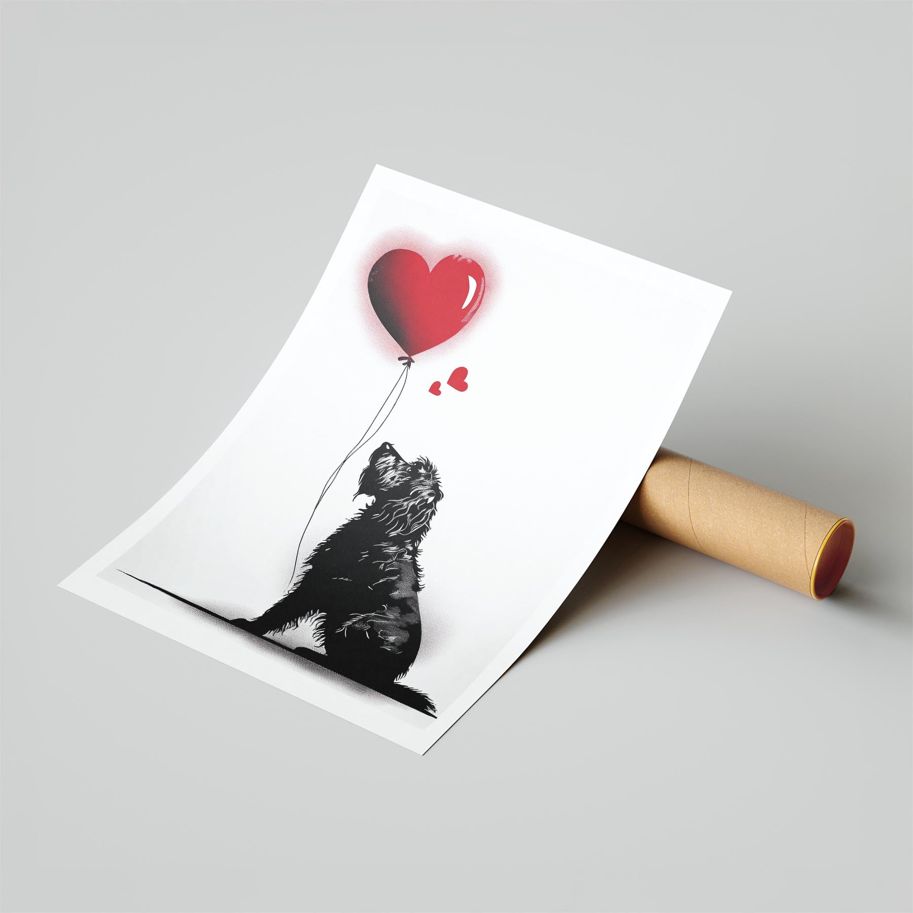 Old English Sheepdog DOGSY Series inspired by the Art of Banksy image 6