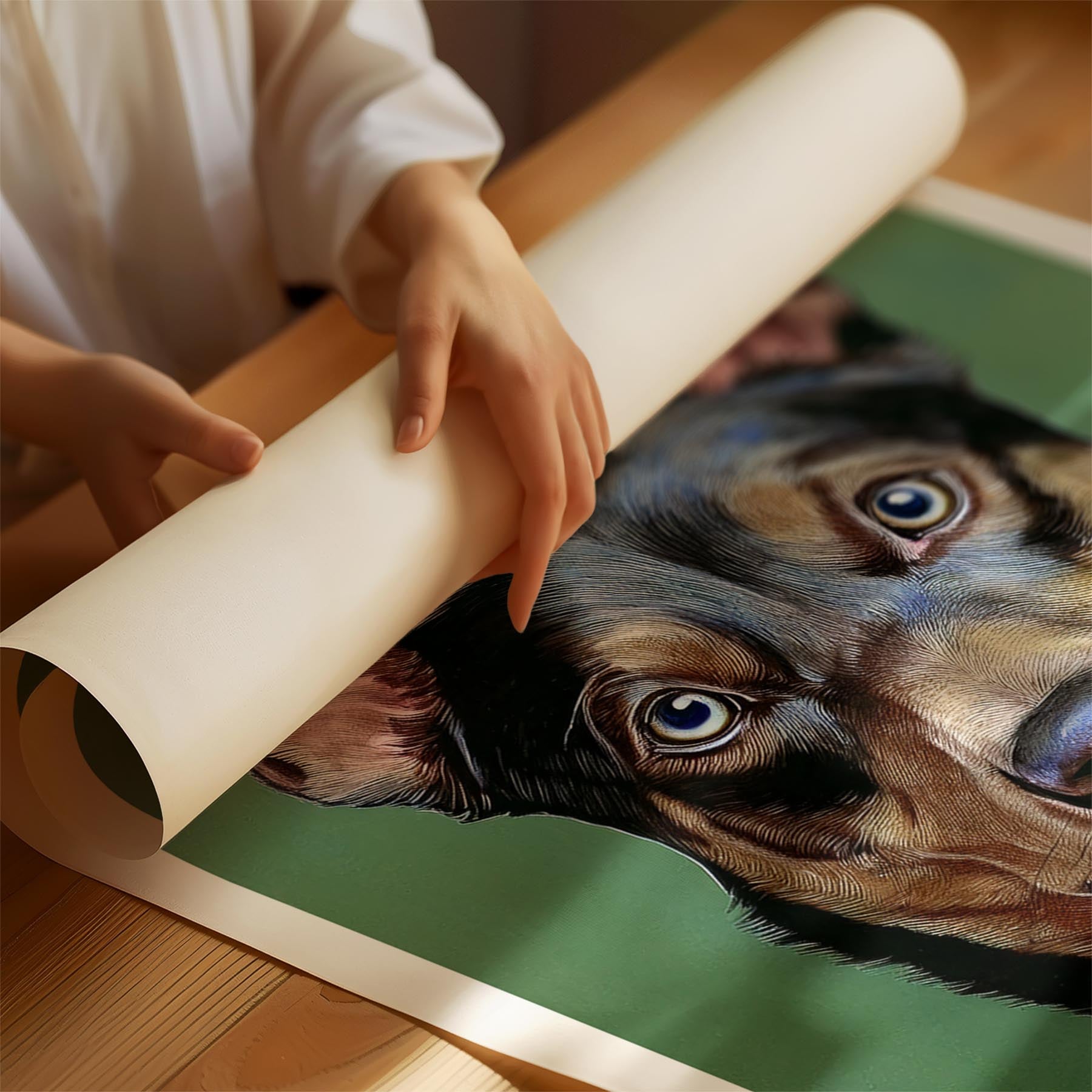 Kelpie Green Painted Series image 1