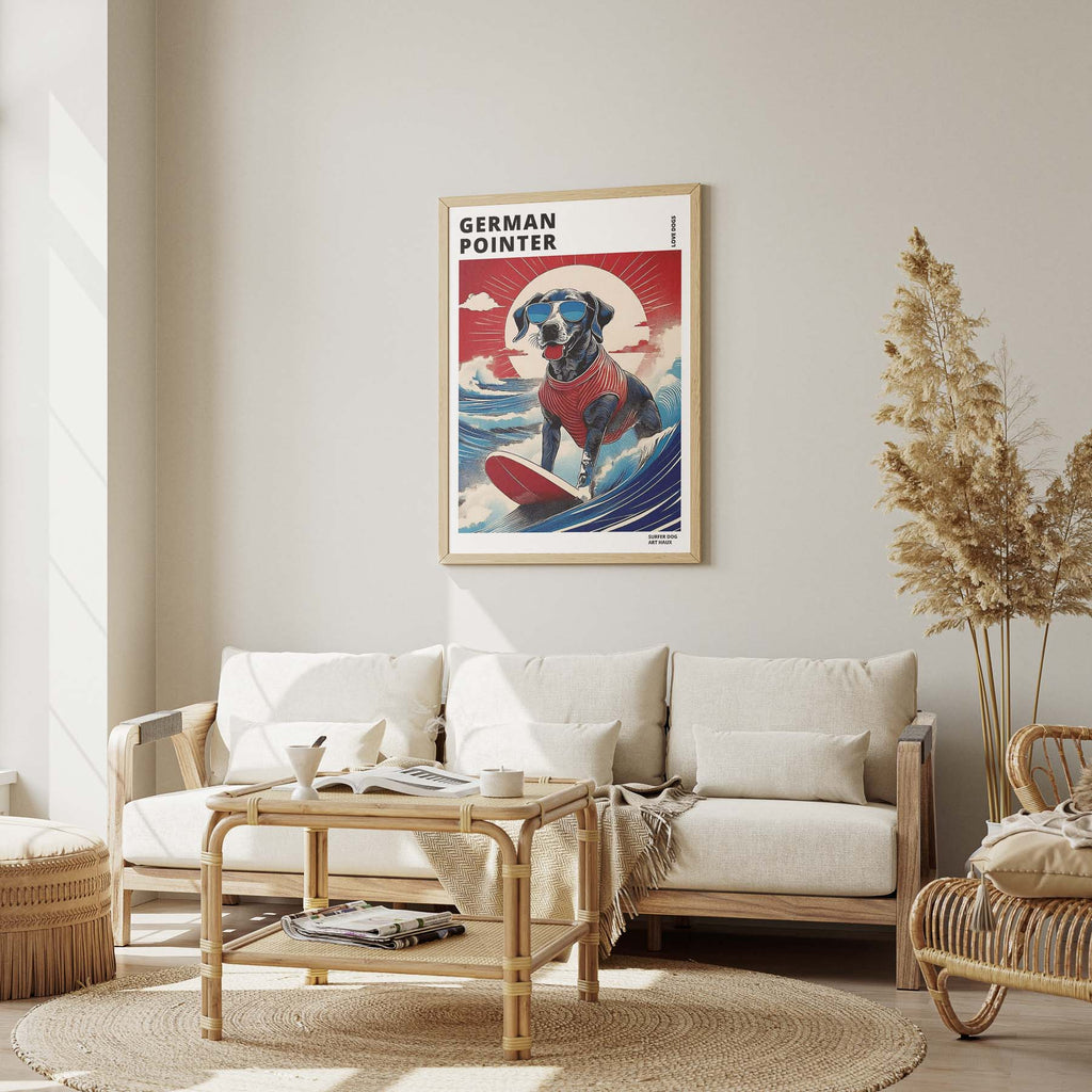 German Pointer Hokosai Surfer Dogs 1 image 1