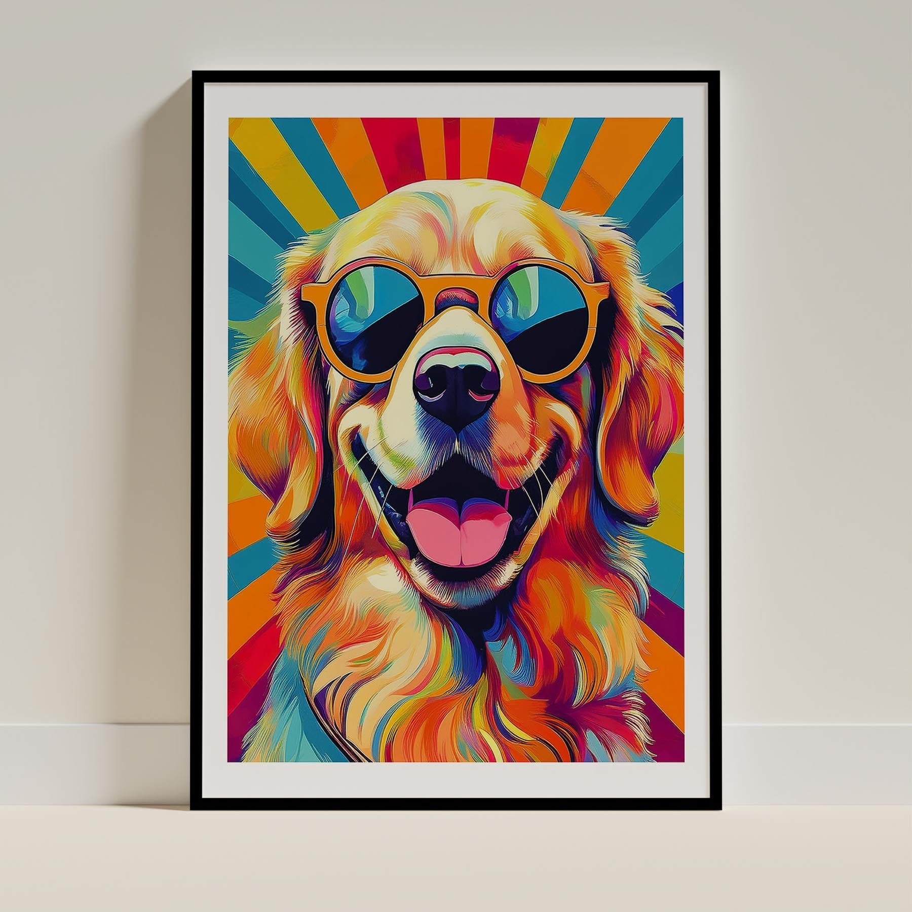 Golden Retriever Dog Art Print Unframed Vol 2 | 11 Unique Designs | Wall Art Gift for Dog Lovers - Image 4 | Dogsy & Co