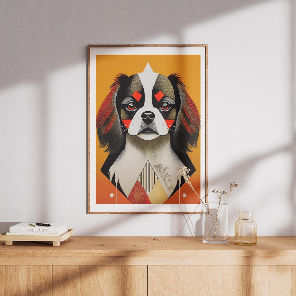 Japanese Chin Geometric Orange Series image 8