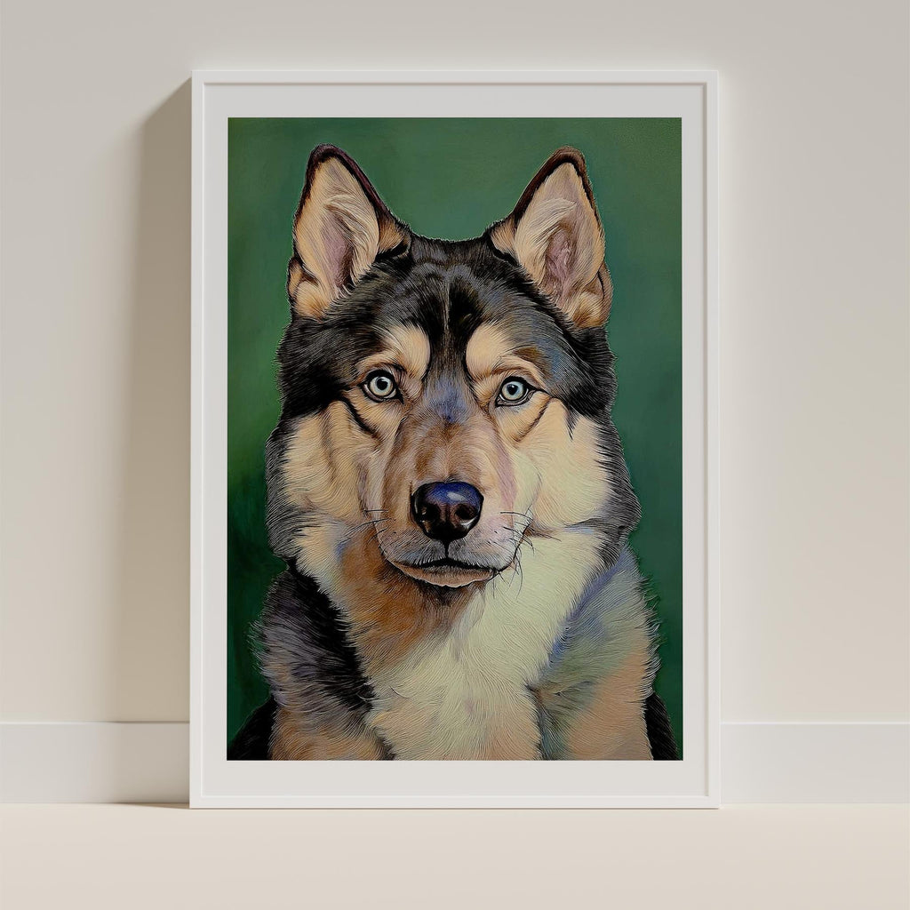 Alaskan Malamute Green Painted Series image 9