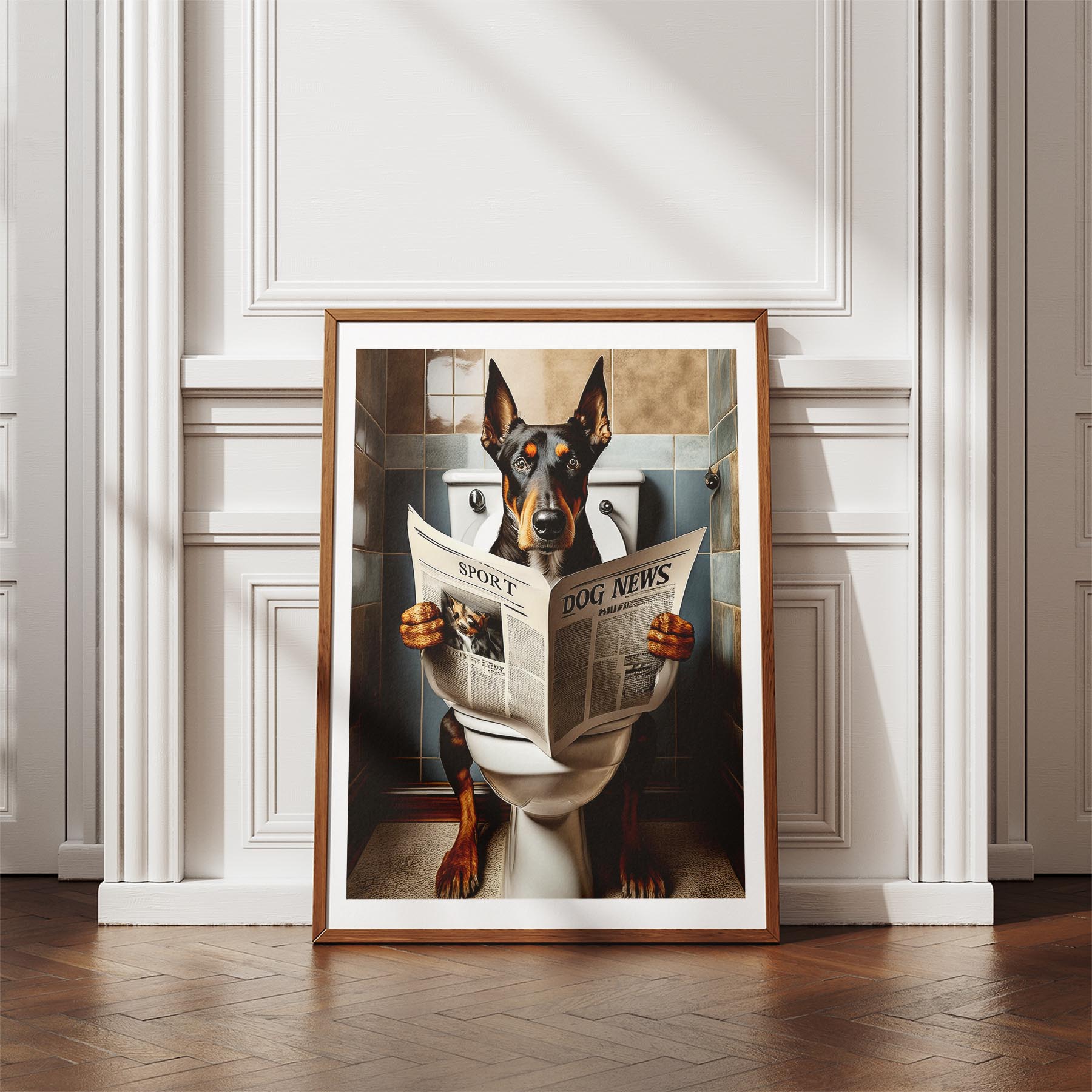 Dobermann Toilet Humour Dog Series 1 image 4