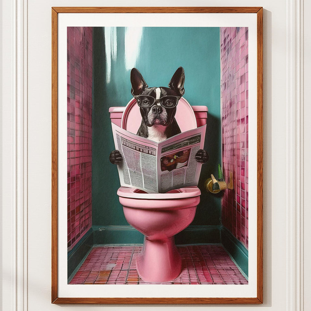 Boston Terrier Toilet Humour Dog Series 4 image 10