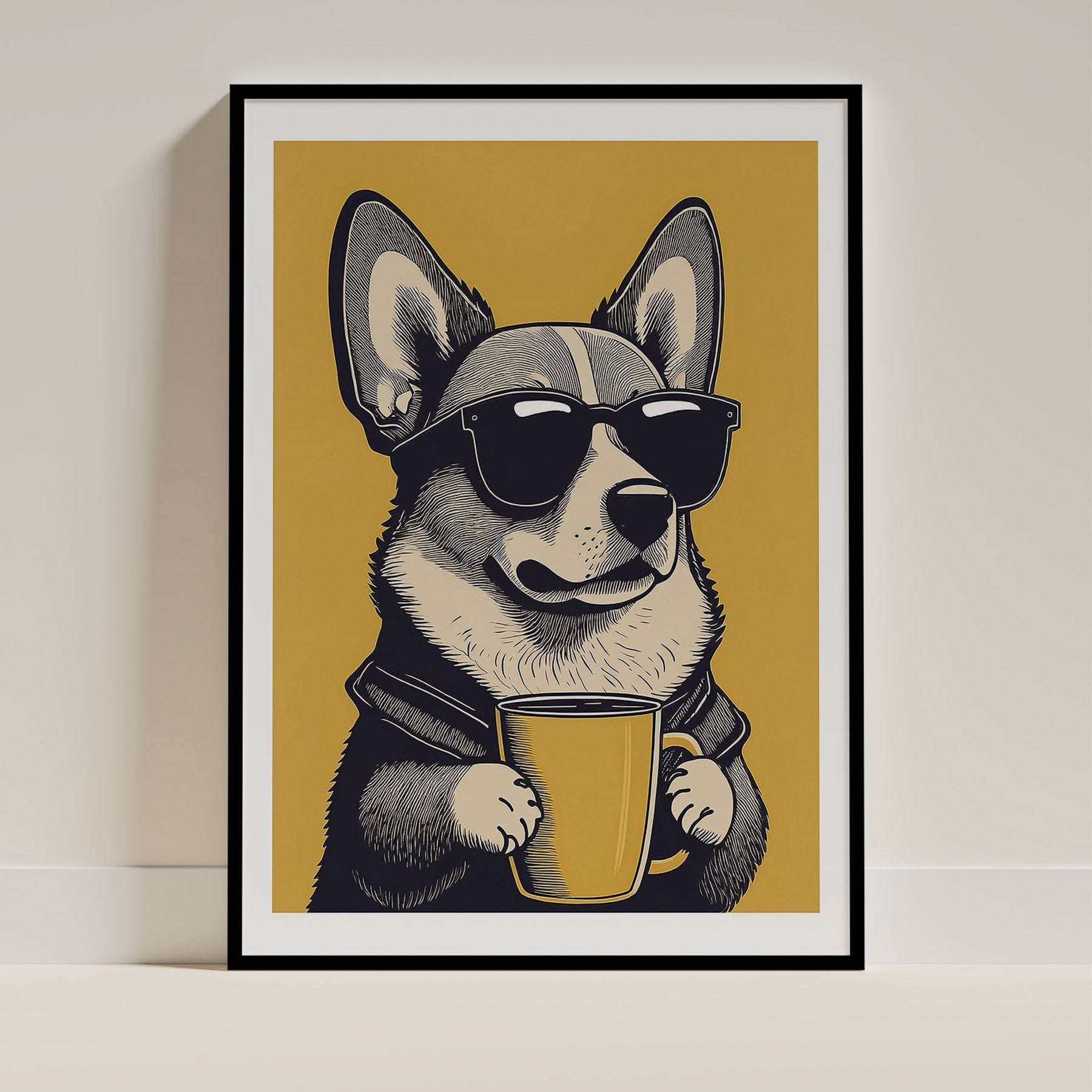 Corgi Chillin Coffee Dog image 0