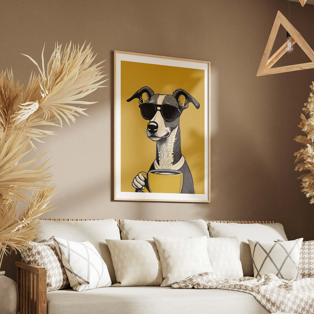 Whippet Chillin Coffee Dog image 5