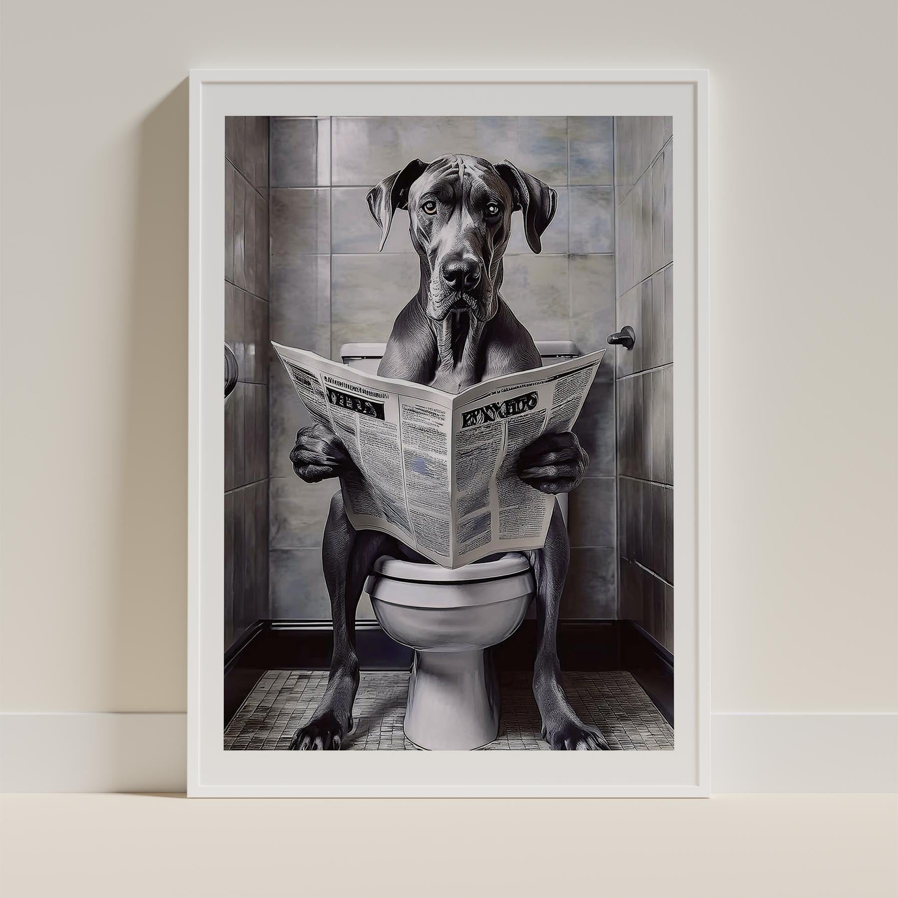 Great Dane Toilet Humour Dog Series 2 image 9