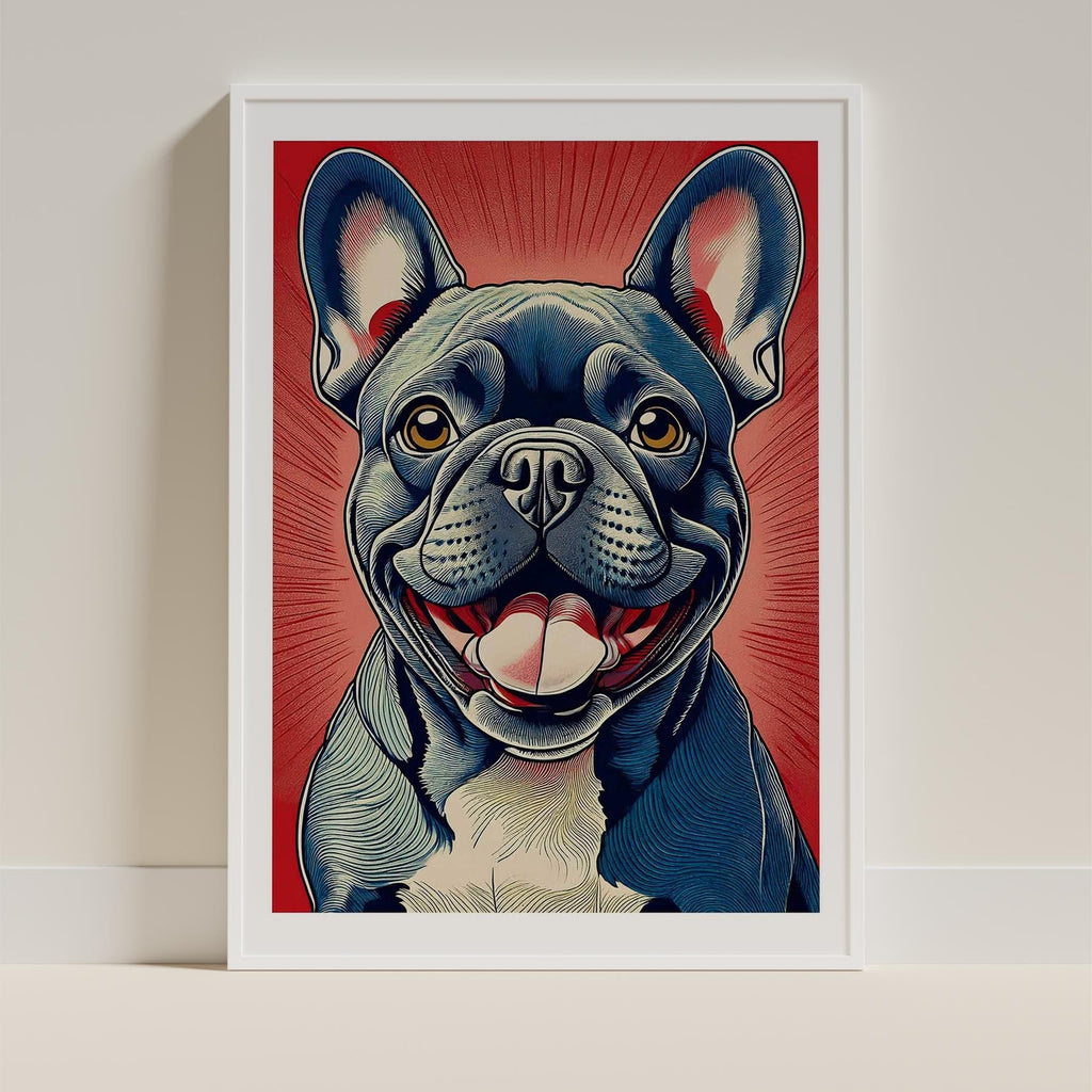 French Bulldog Hokusai Japanese Inspired Dog Series image 9