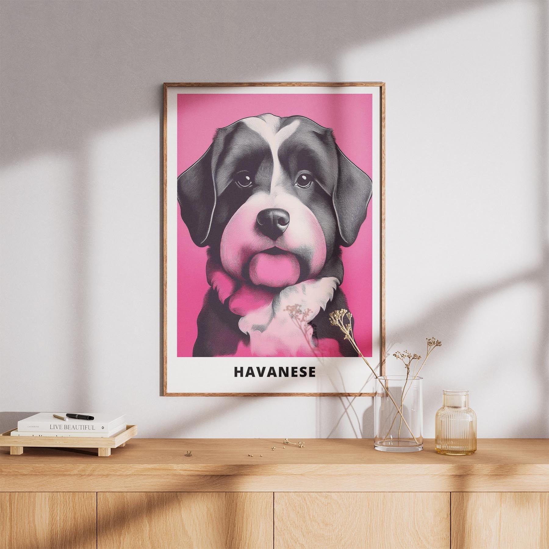 Havanese Pink and Black Dog Series 1 image 8